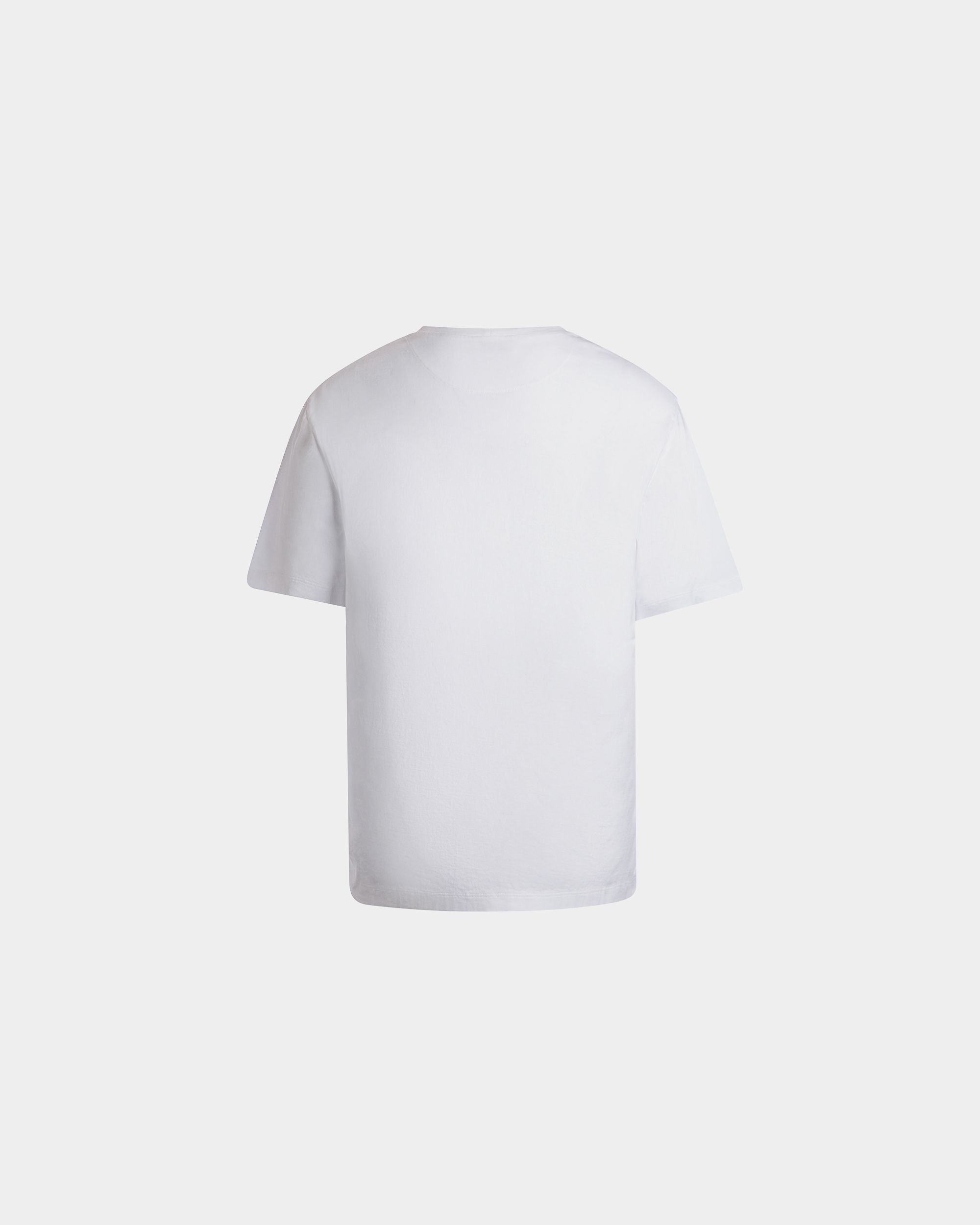 Bally Global - T-Shirt With a Bally Crest in White Cotton - White