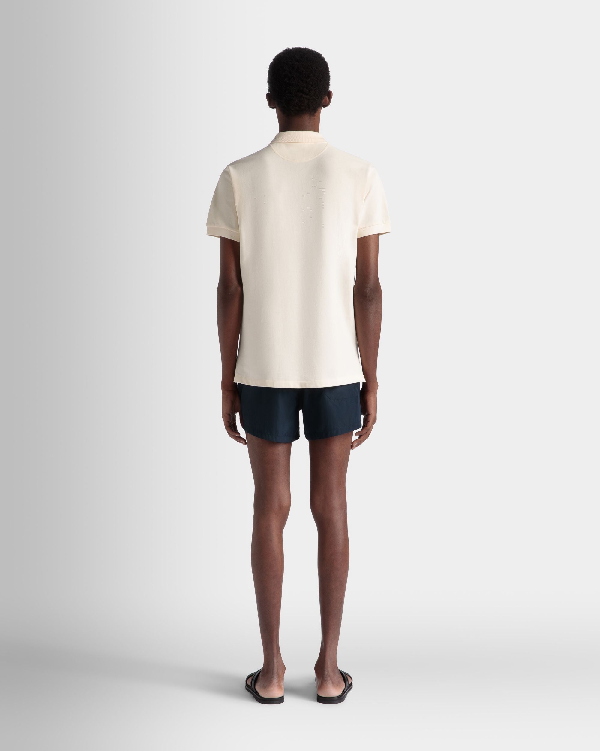 Bally Global - Summer Capsule Swimwear In Navy Blue Technical Popeline - Blue