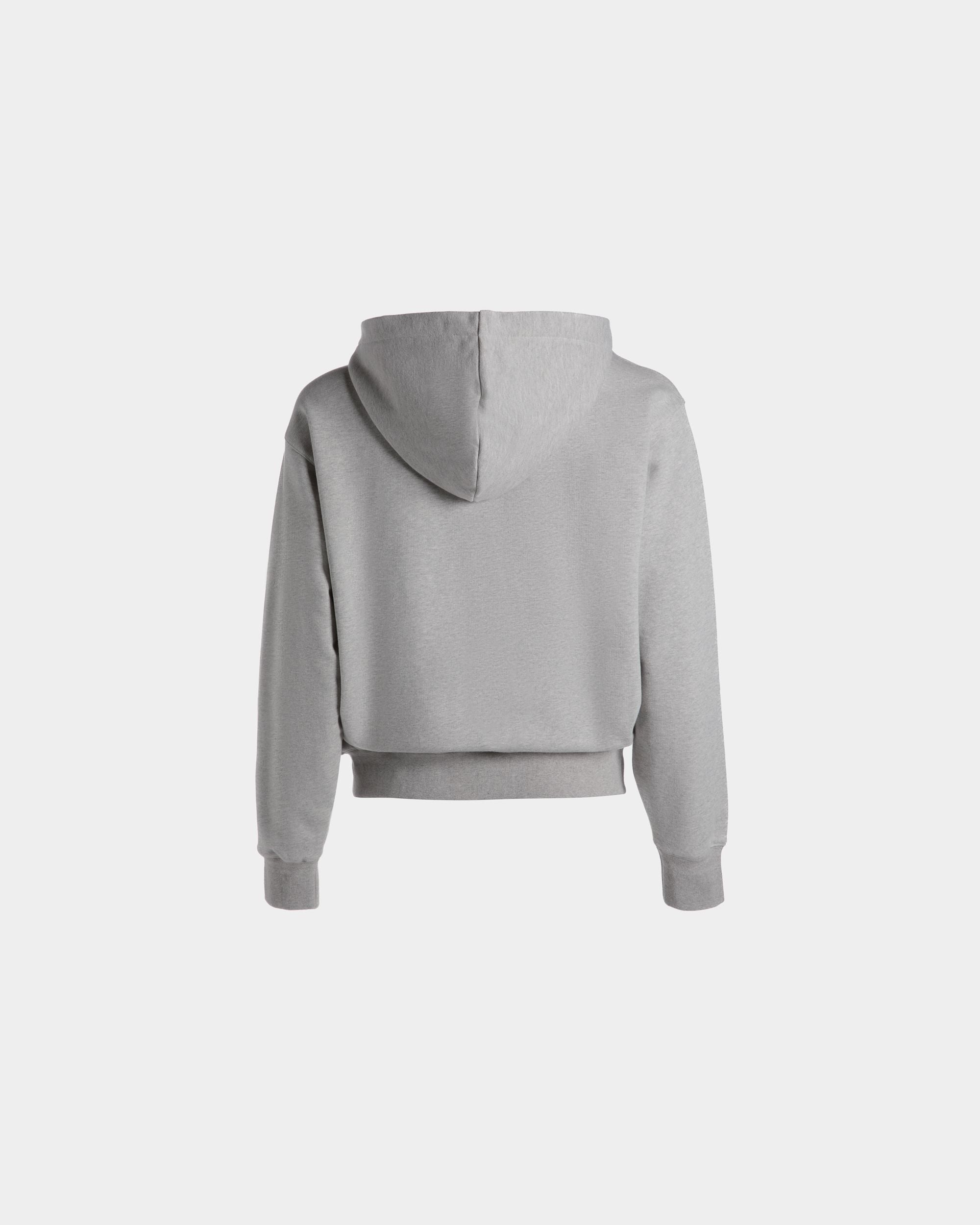Bally Global - Sudadera Con Capucha Y Logotipo Bally Crest De Algodón Gris Jaspeado - Gris