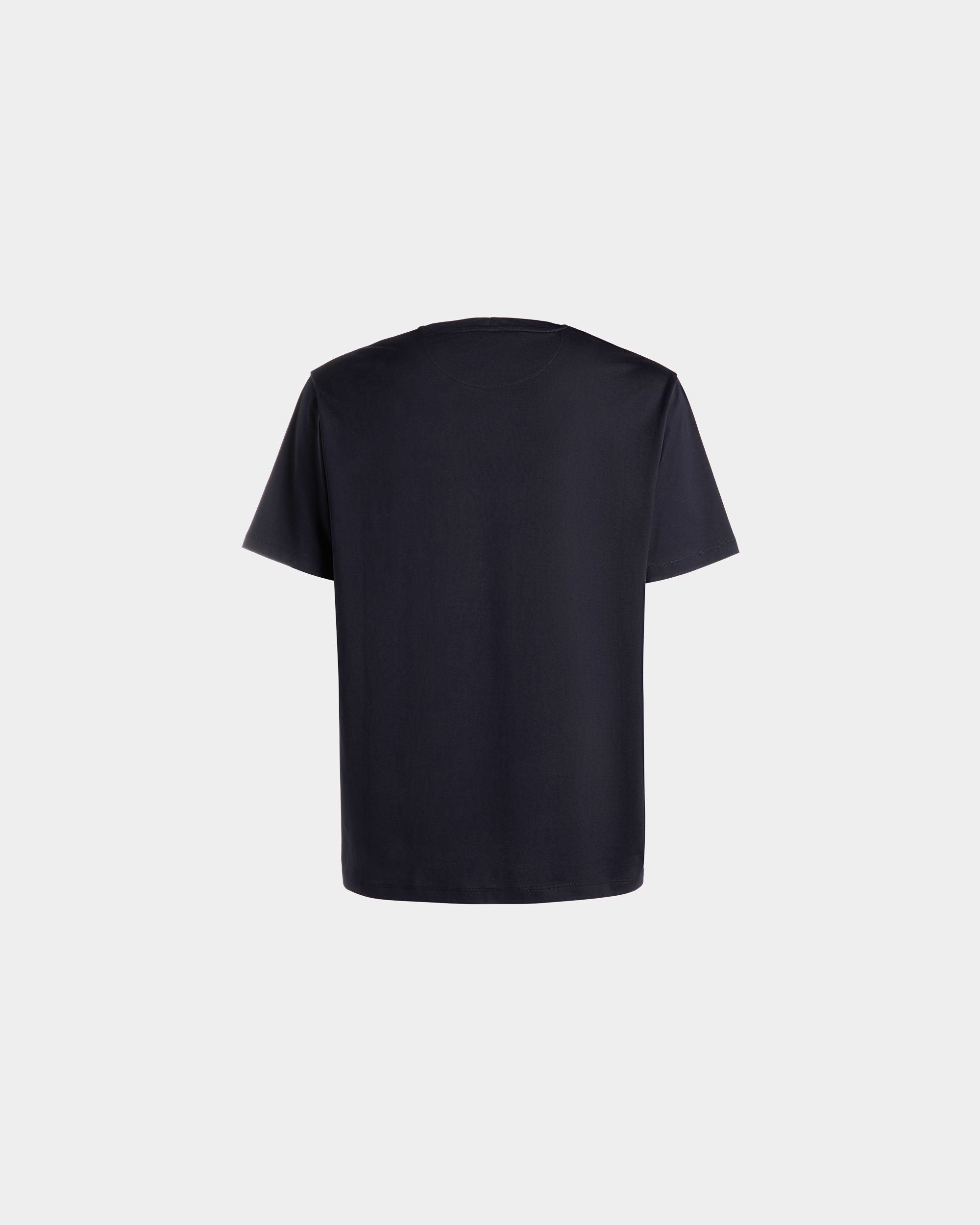 Bally Global - Summer Capsule T-Shirt In Navy Blue Cotton - Azul