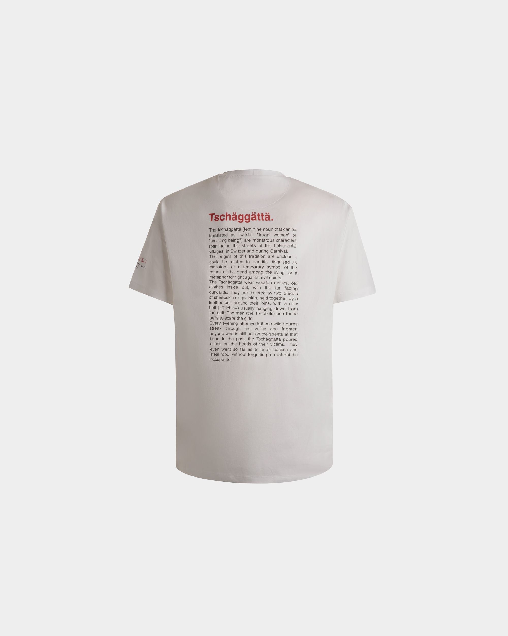 Bally Global - Camiseta De Algodón Blanco Con Forest Mask - Blanco
