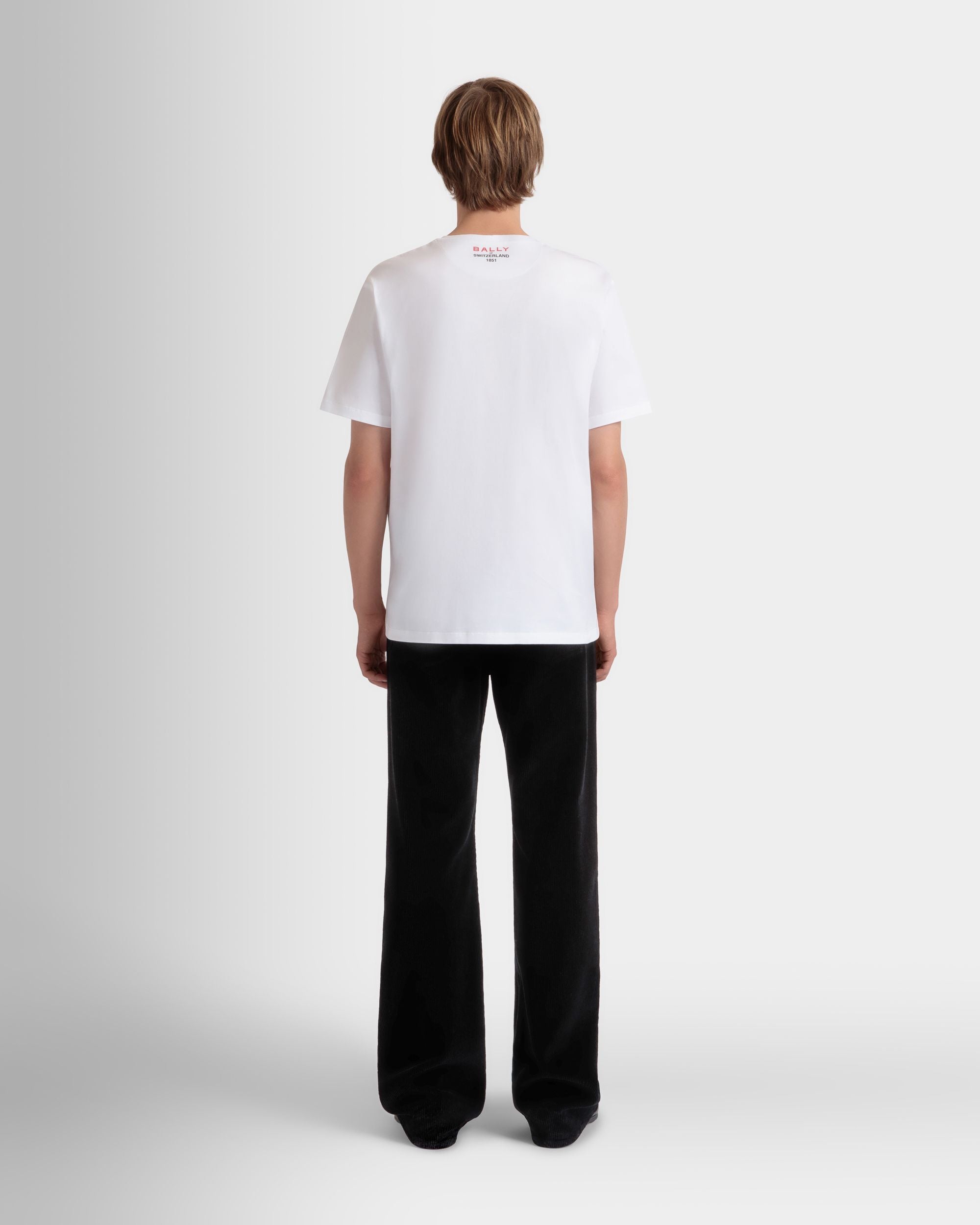 Bally Global - Camiseta De Algodón Blanco Con Bally Instinct - Blanco