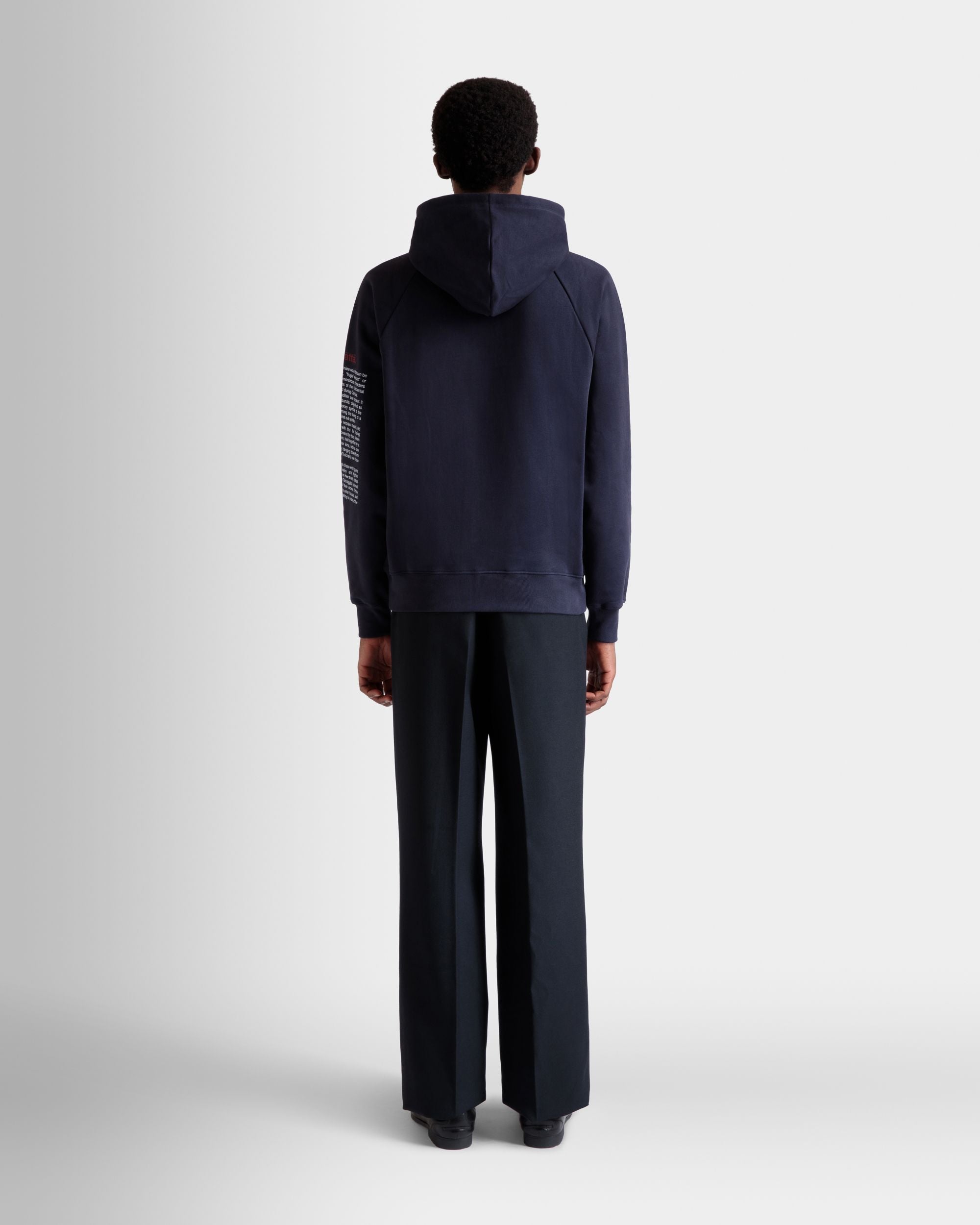 Bally Global - Sudadera Con Capucha De Algodón Navy Blue Con Forest Mask - Azul
