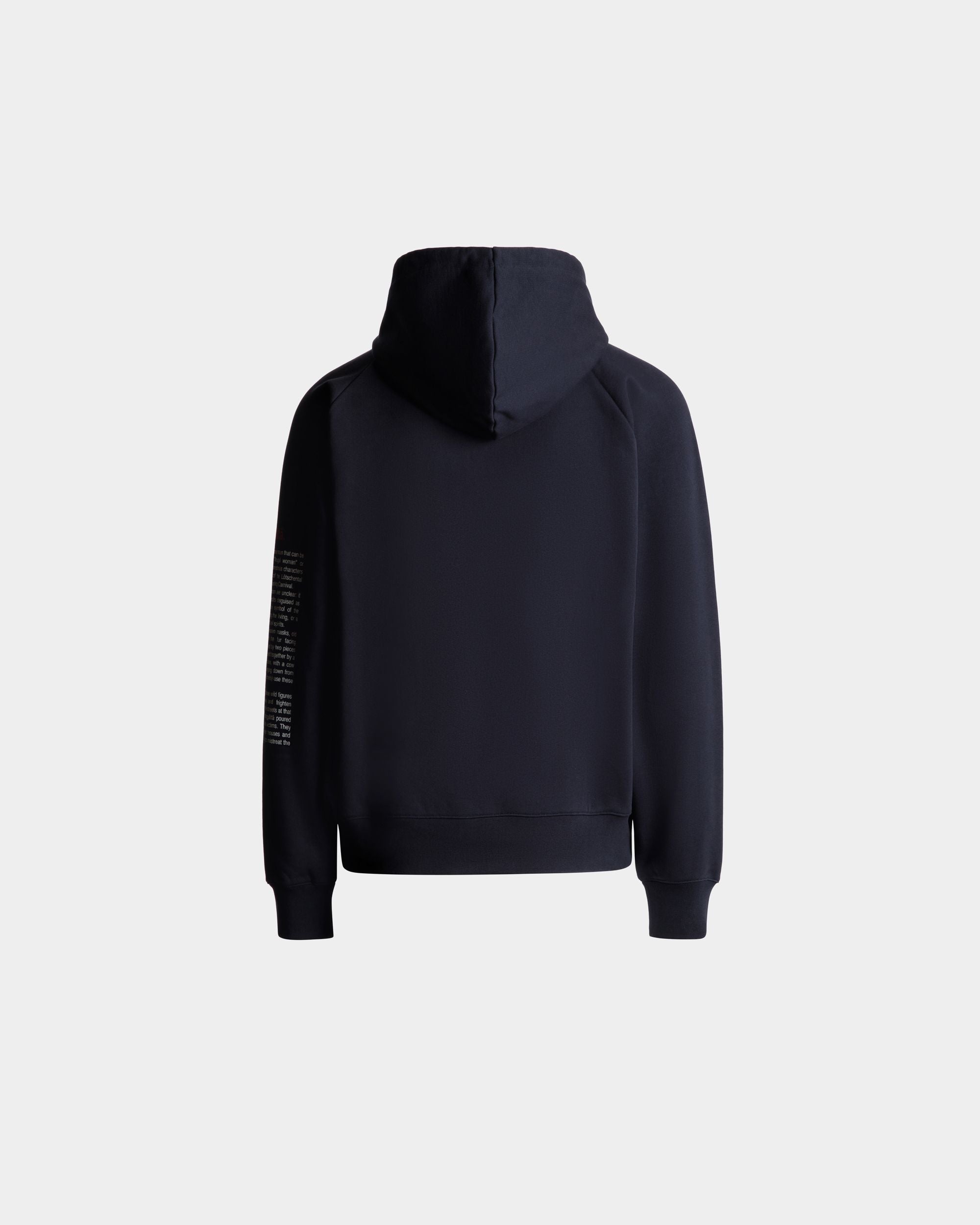 Bally Global - Sudadera Con Capucha De Algodón Navy Blue Con Forest Mask - Azul