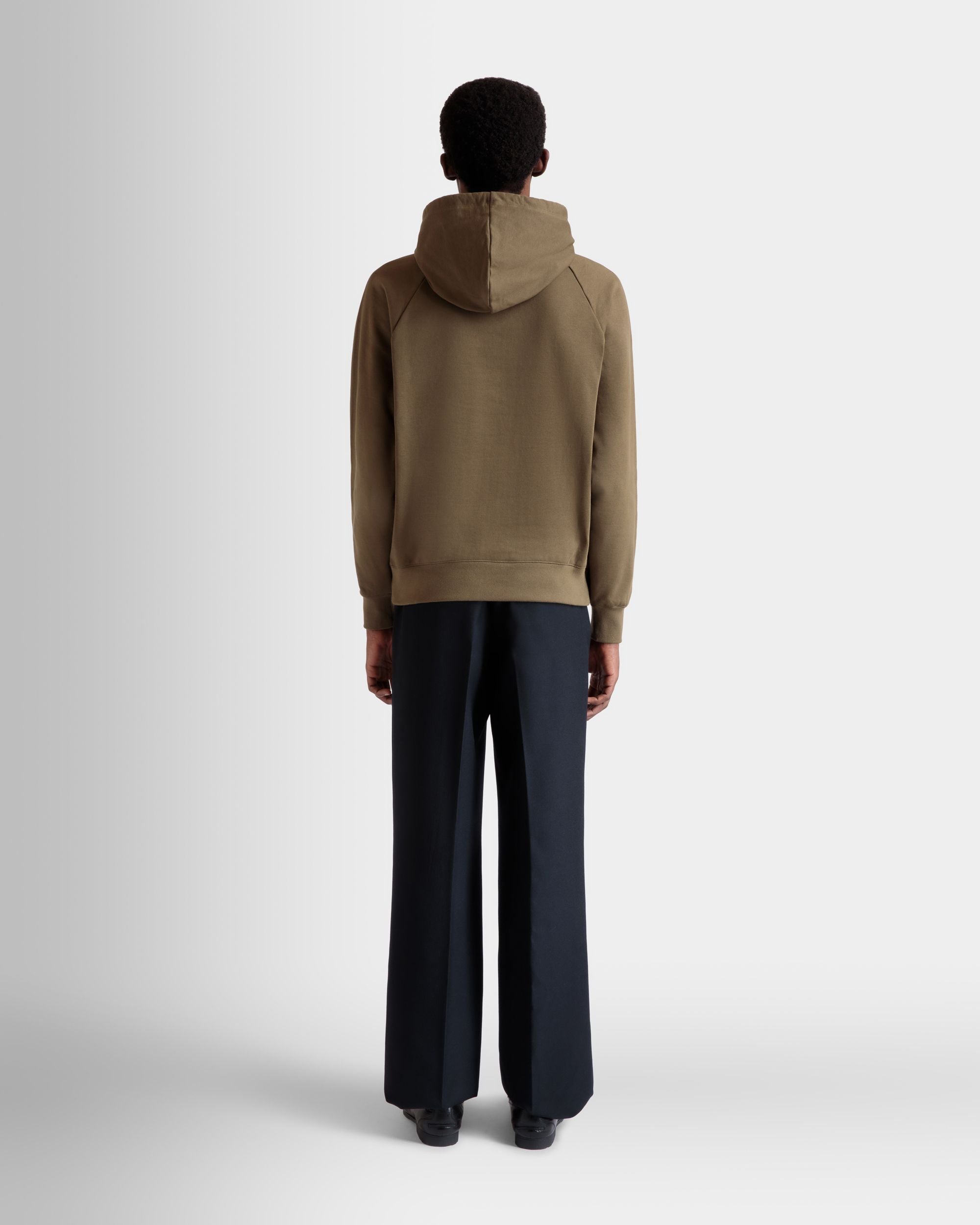 Bally Global - Hoodie With Bally Crest In Brown Cotton - Brown