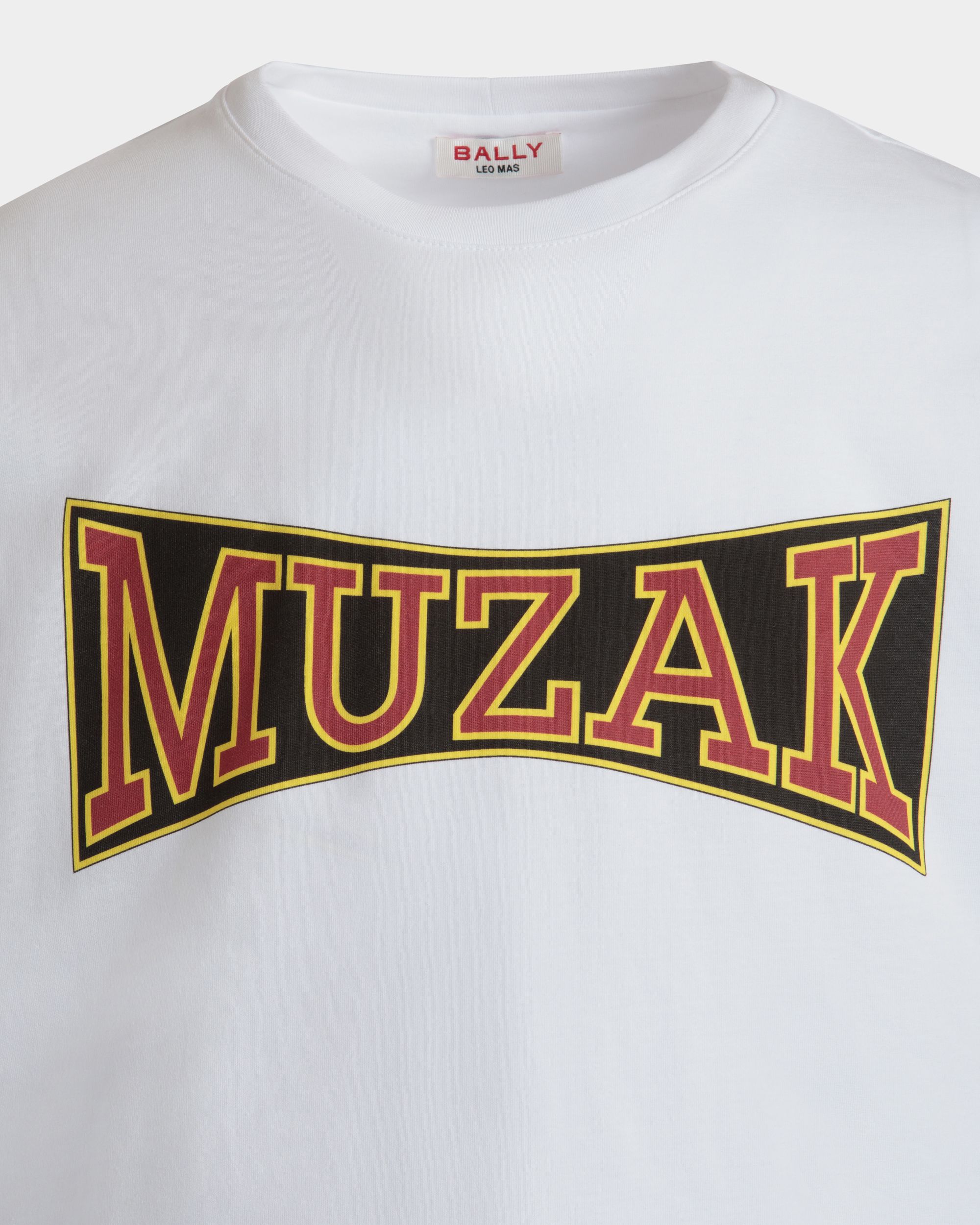 Bally Global - T-Shirt DJ Leo Mas X Bally En Coton Blanc Avec Imprimé Muzak - Blanc