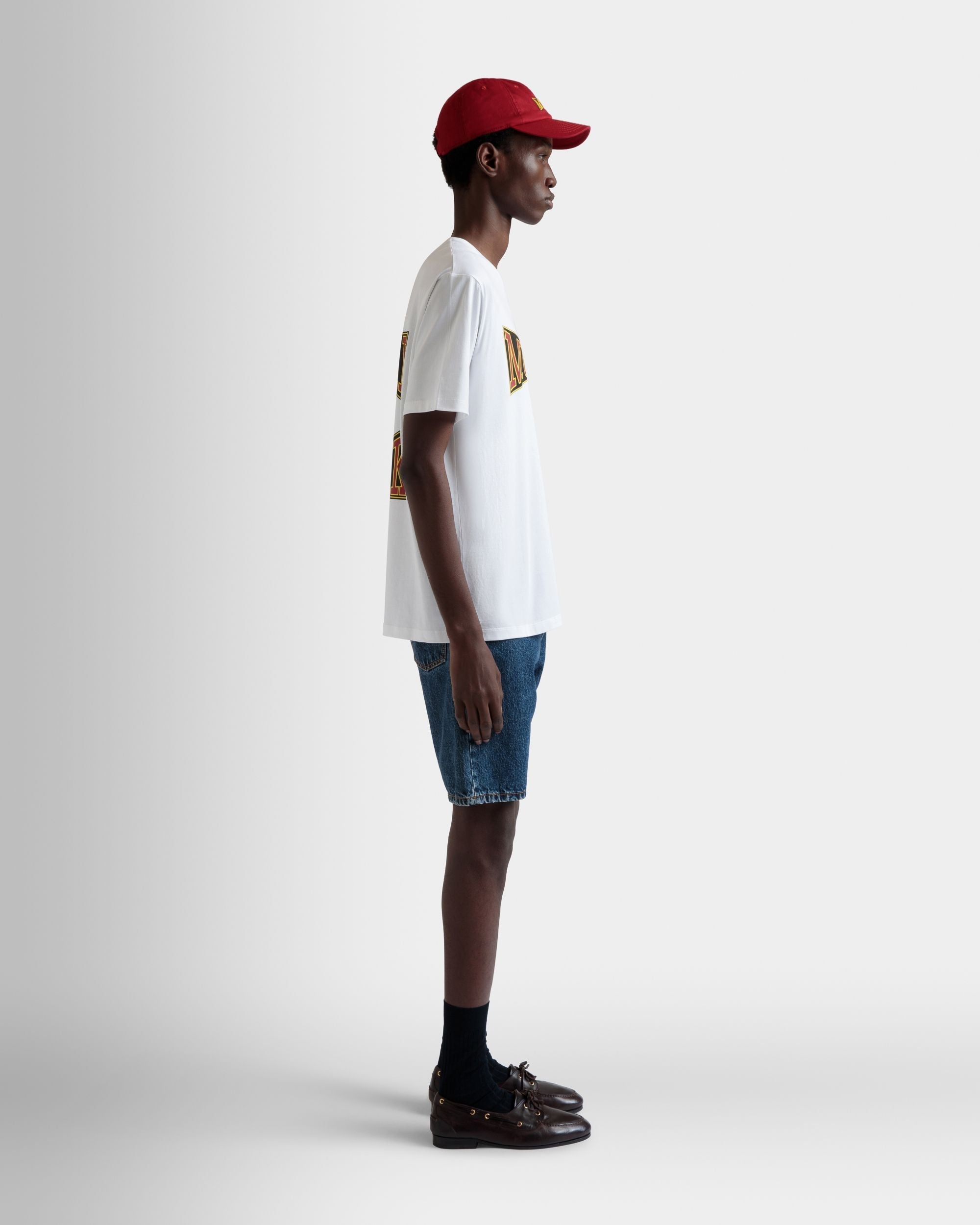 Bally Global - T-Shirt DJ Leo Mas X Bally En Coton Blanc Avec Imprimé Muzak - Blanc