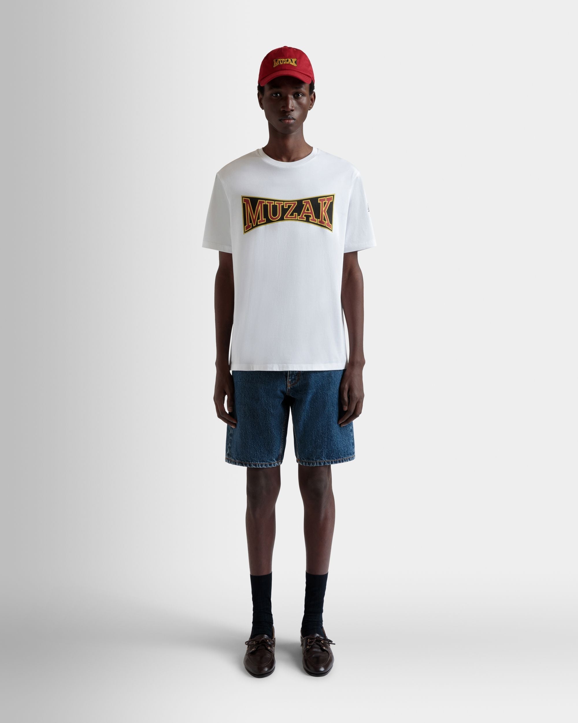 Bally Global - T-Shirt DJ Leo Mas X Bally En Coton Blanc Avec Imprimé Muzak - Blanc