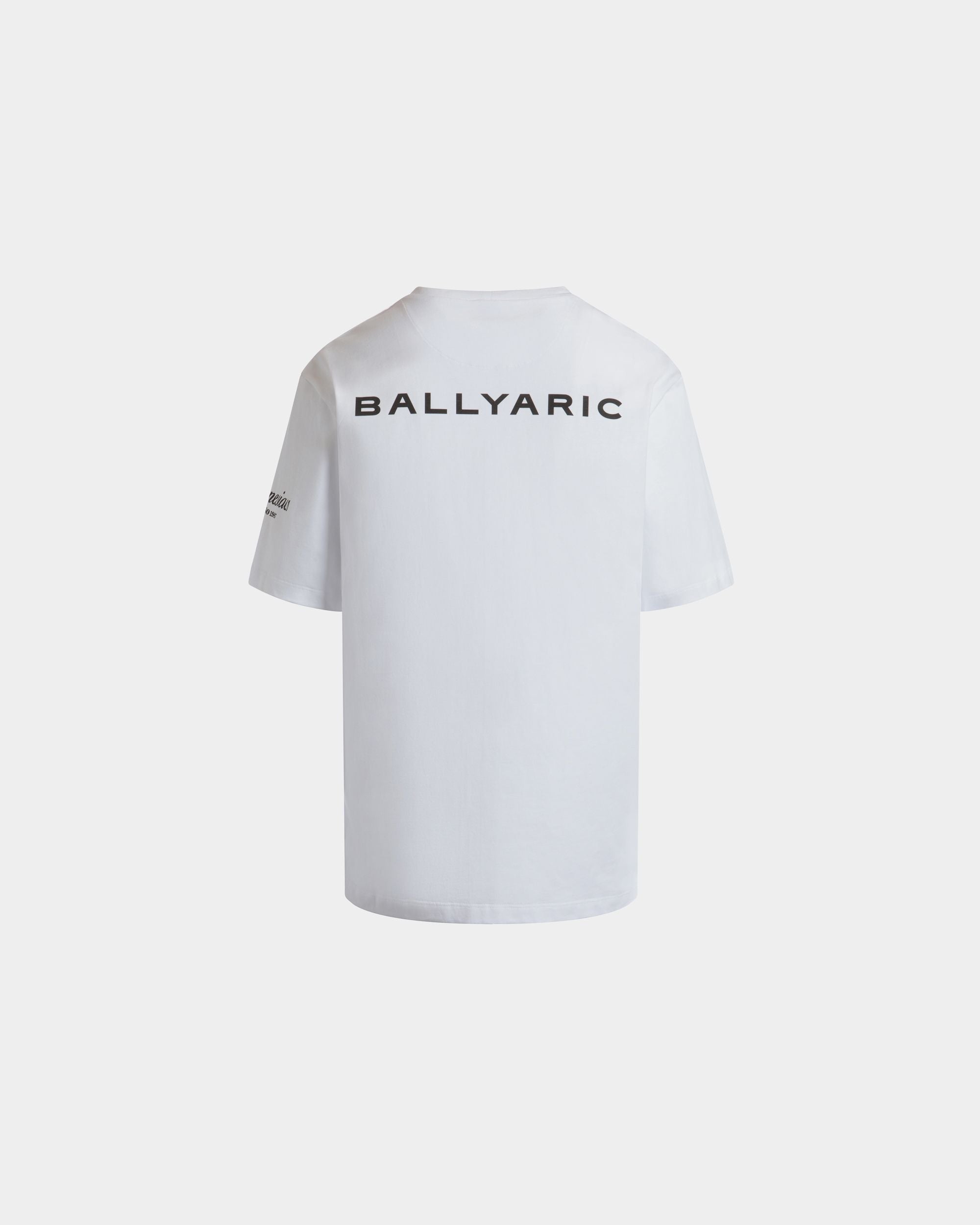 Bally Global - DJ Leo Mas x Bally T-Shirt in White Cotton with an Amnesia Print - Blanco