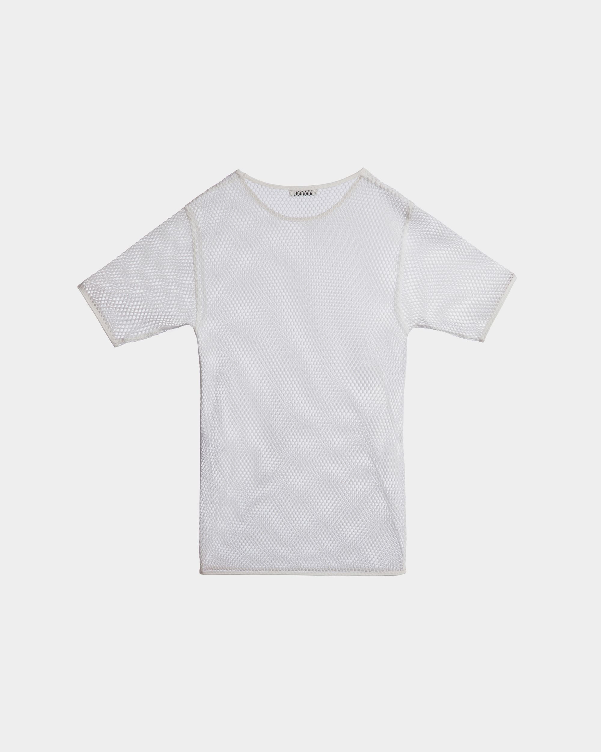 Bally Global - Mesh T-Shirt in White Cotton - White