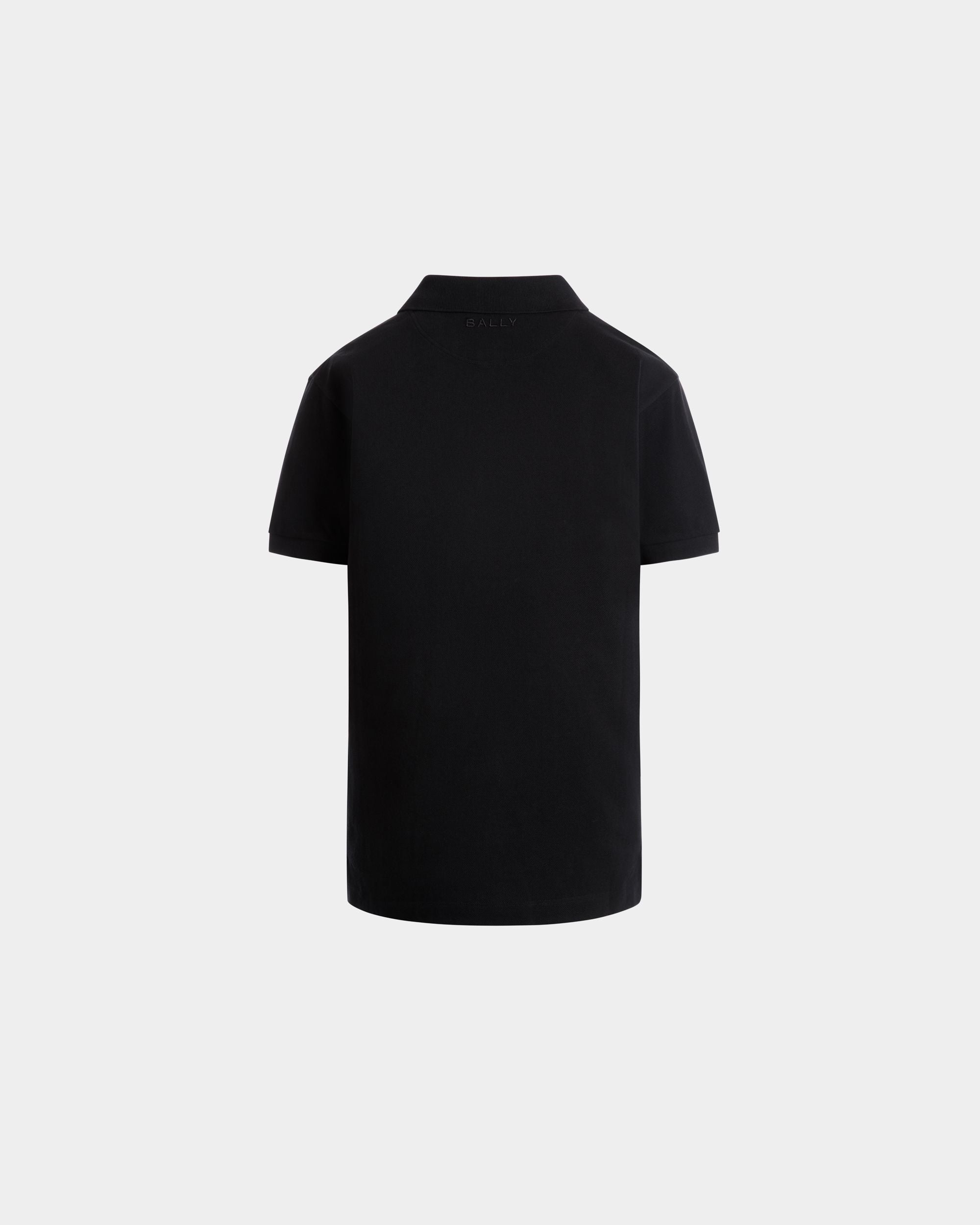 Bally Global - Polo With a Bally Flag in Black Cotton - Black