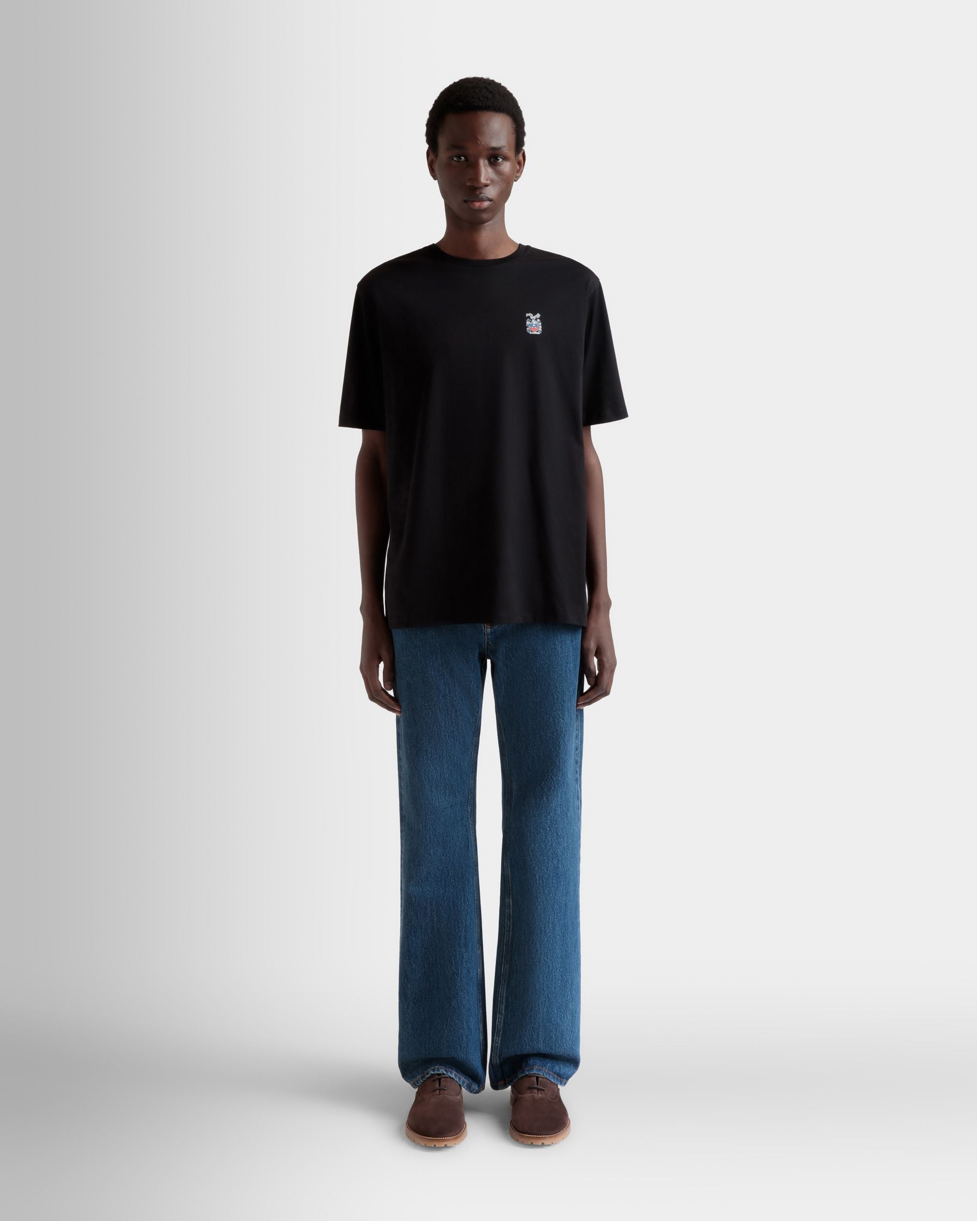 Bally Global - T-Shirt in Black Cotton - Black