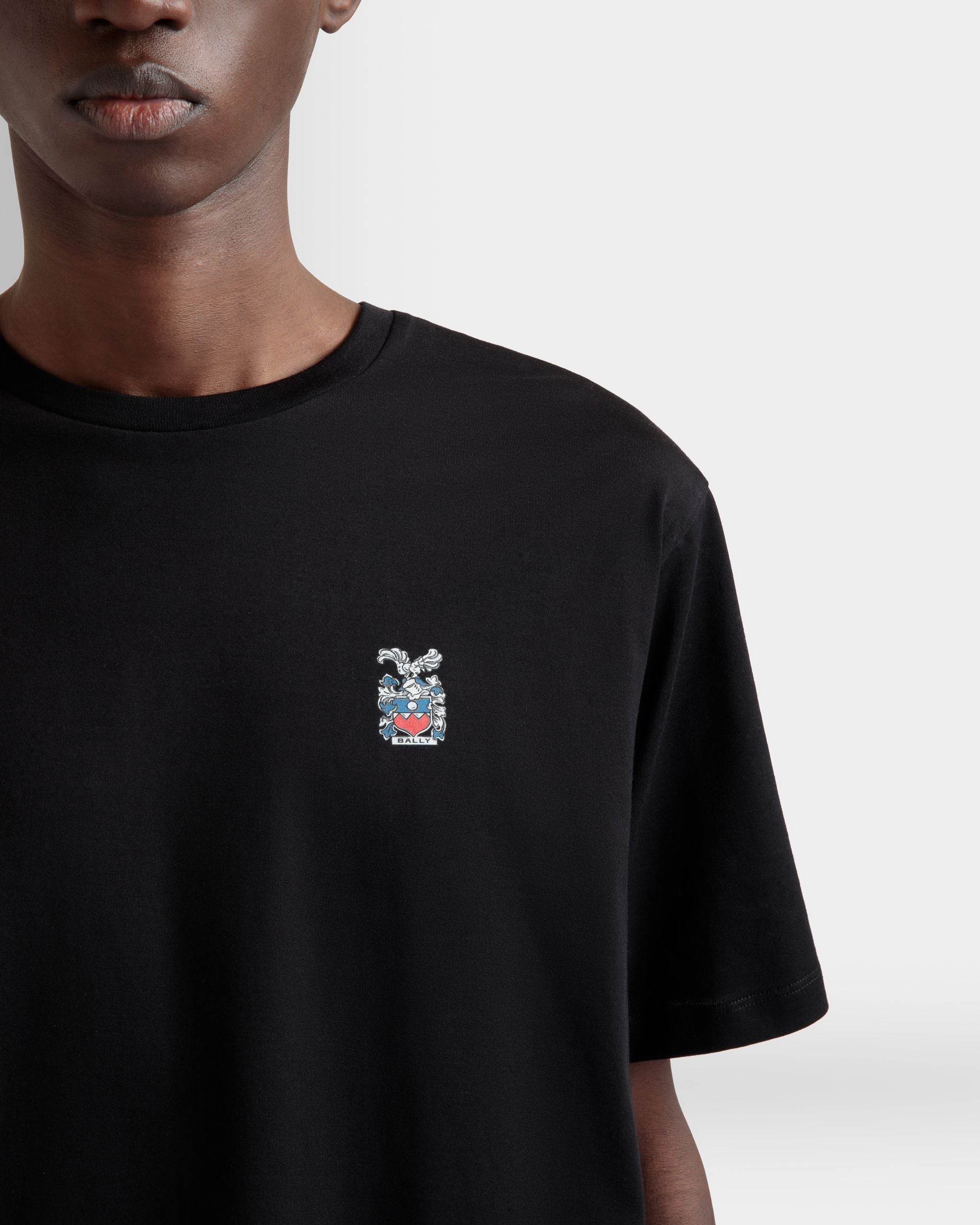 Bally Global - T-Shirt in Black Cotton - Black