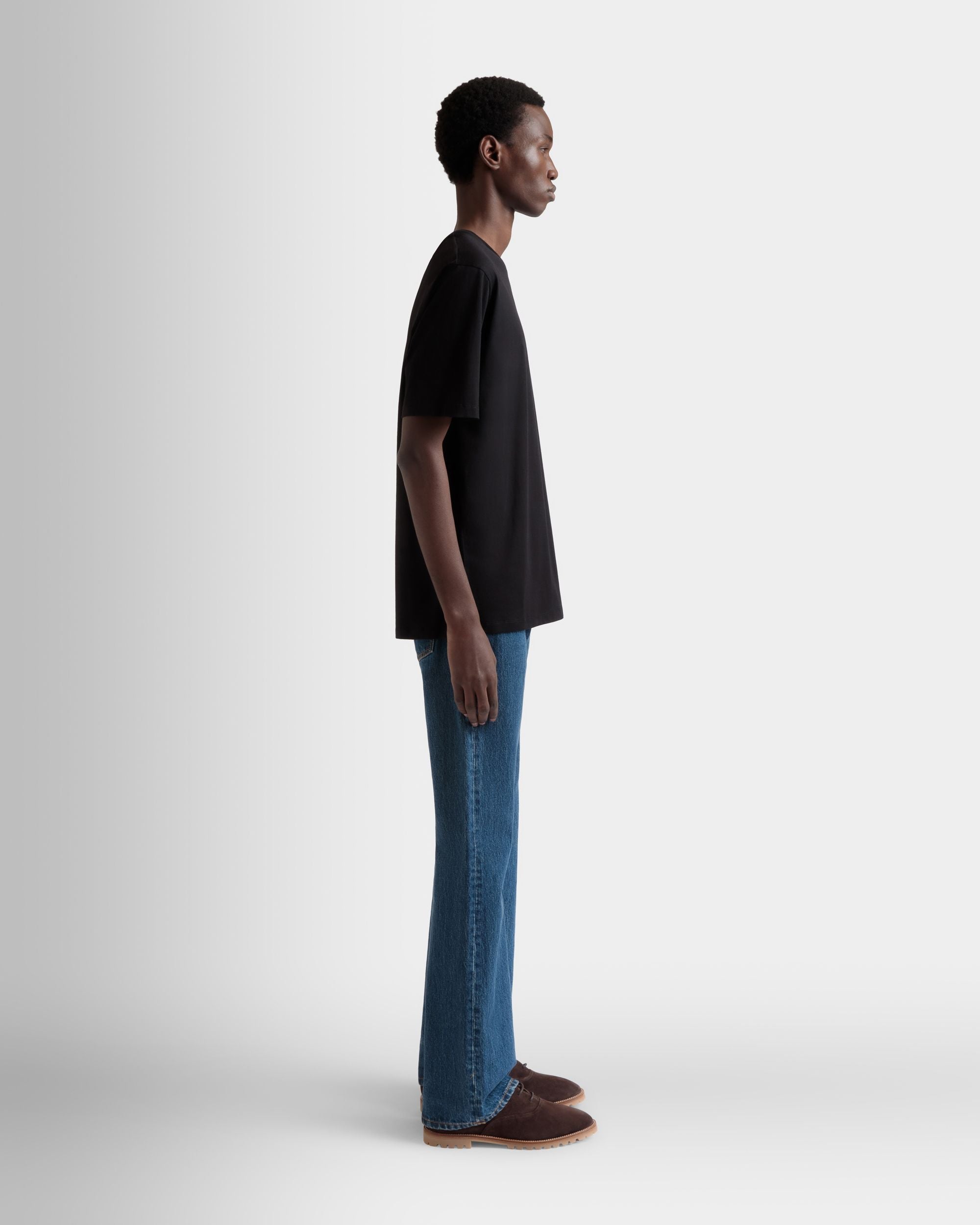 Bally Global - T-Shirt in Black Cotton - Black