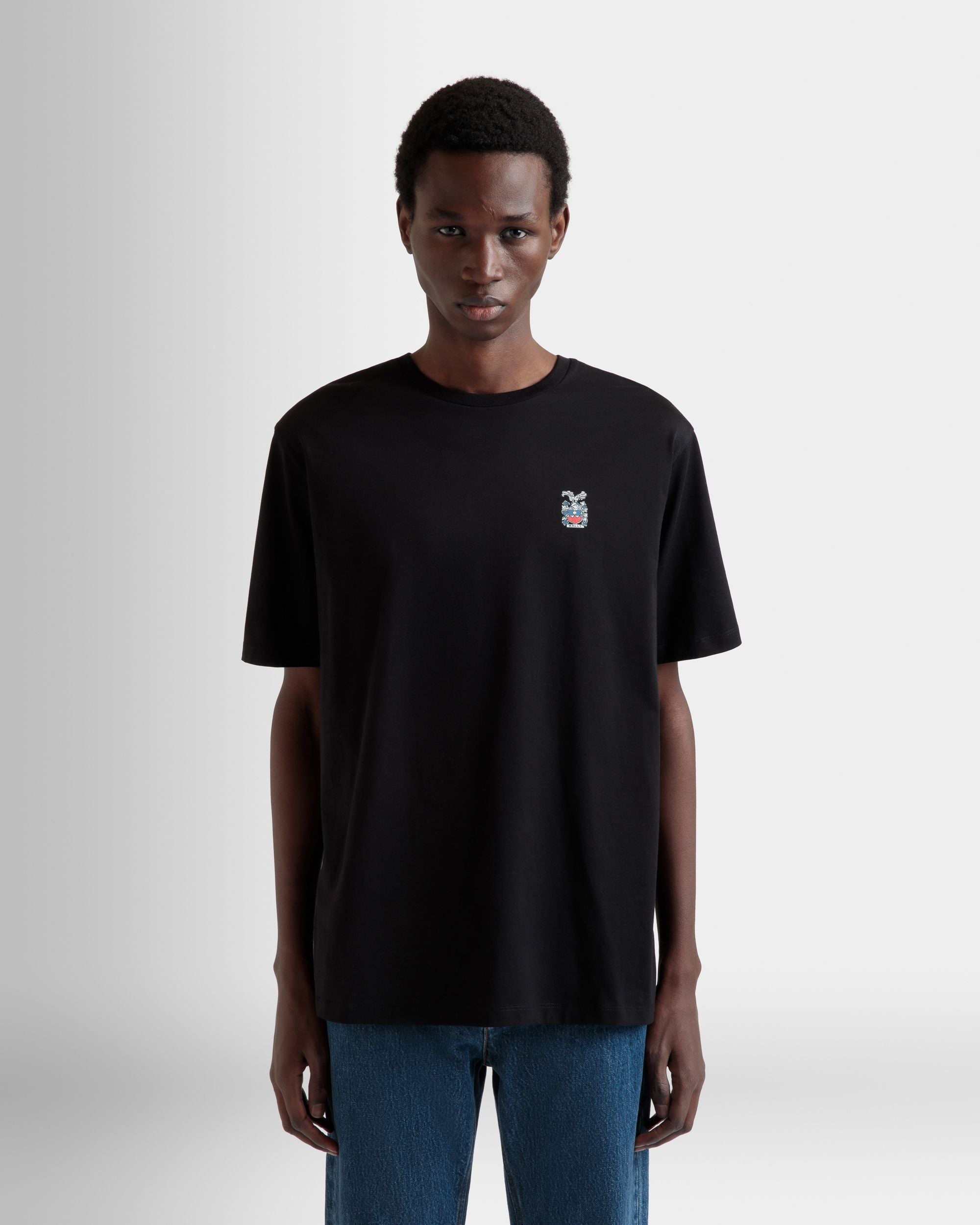 Bally Global - T-Shirt in Black Cotton - Black