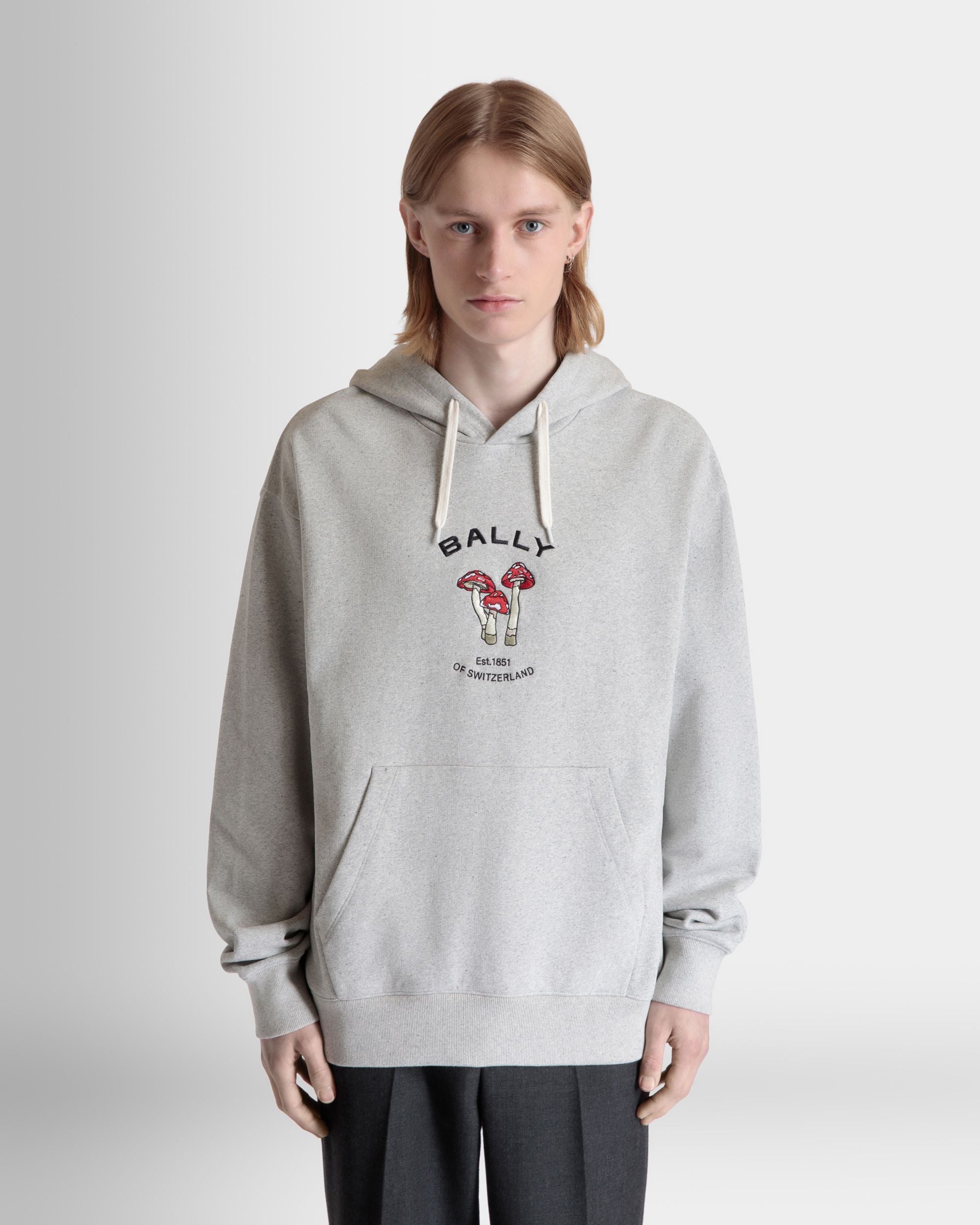 Bally Global - Sudadera Con Capucha De Algodón Gris Jaspeado Con Enchanting Mushrooms - Gris