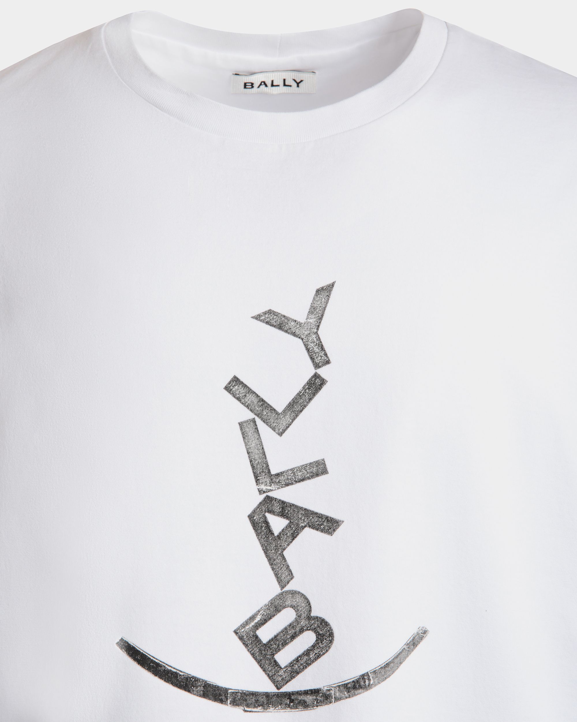 Bally Global - T-Shirt With a Beni Bischof Rocking Bally Graphic in White Cotton - White