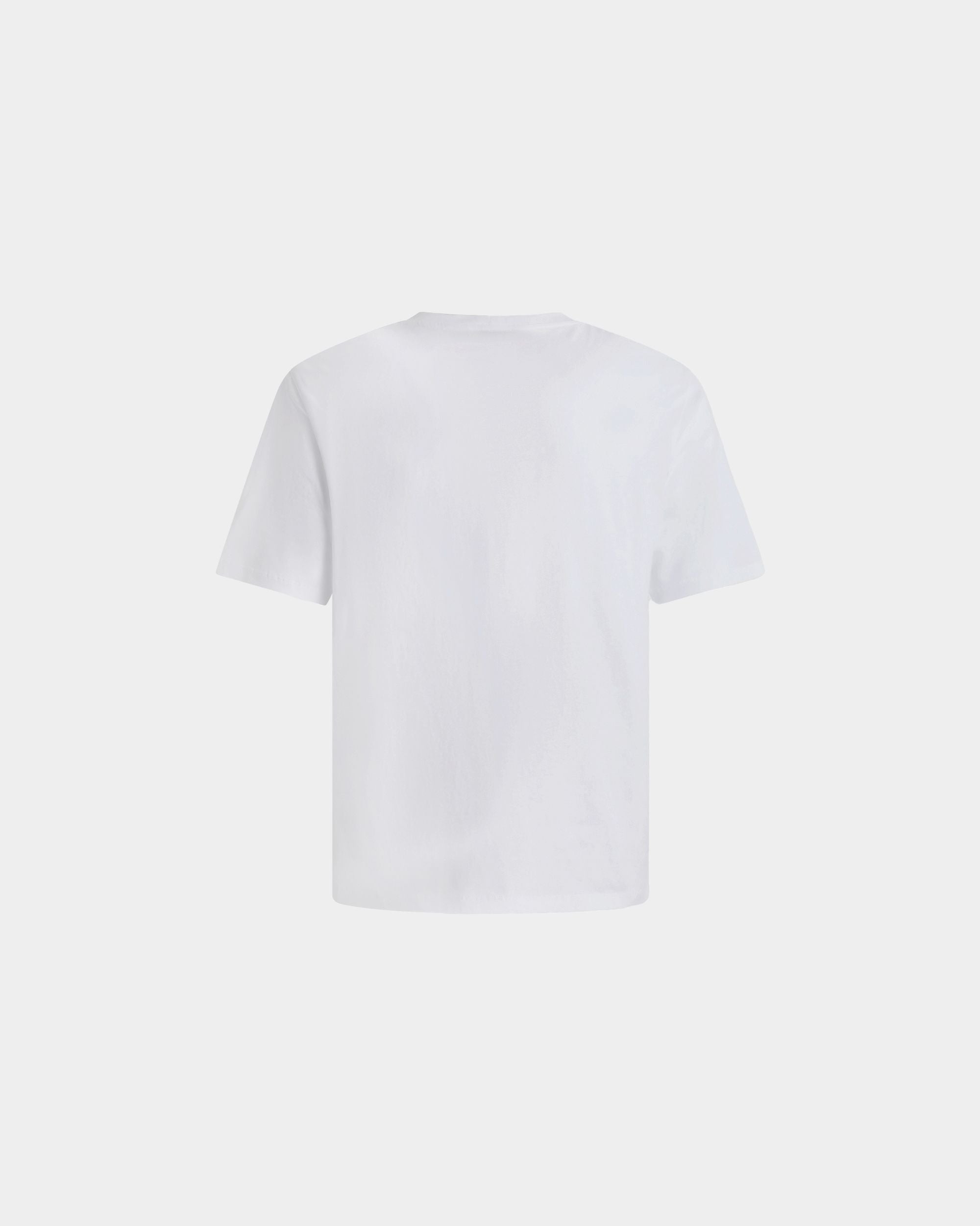 Bally Global - T-Shirt En Coton Blanc Avec Écusson Bally Crest - Blanc