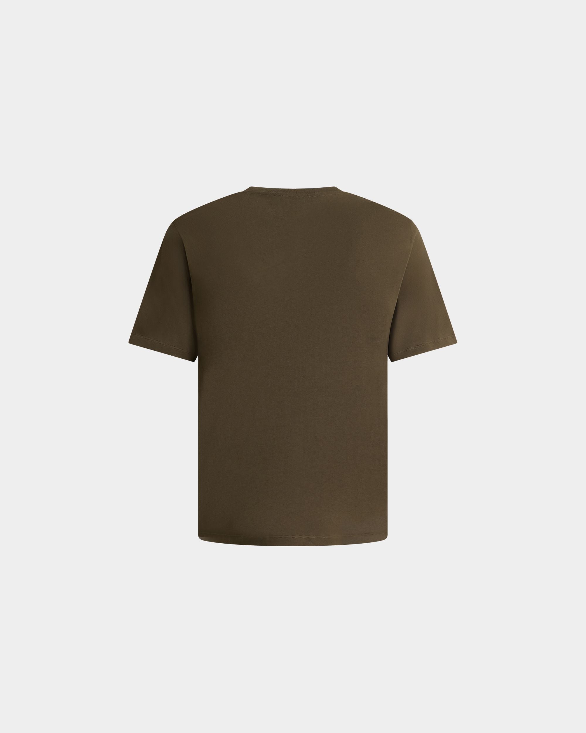 Bally Global - T-Shirt En Coton Military Green Avec Écusson Bally Crest - Vert