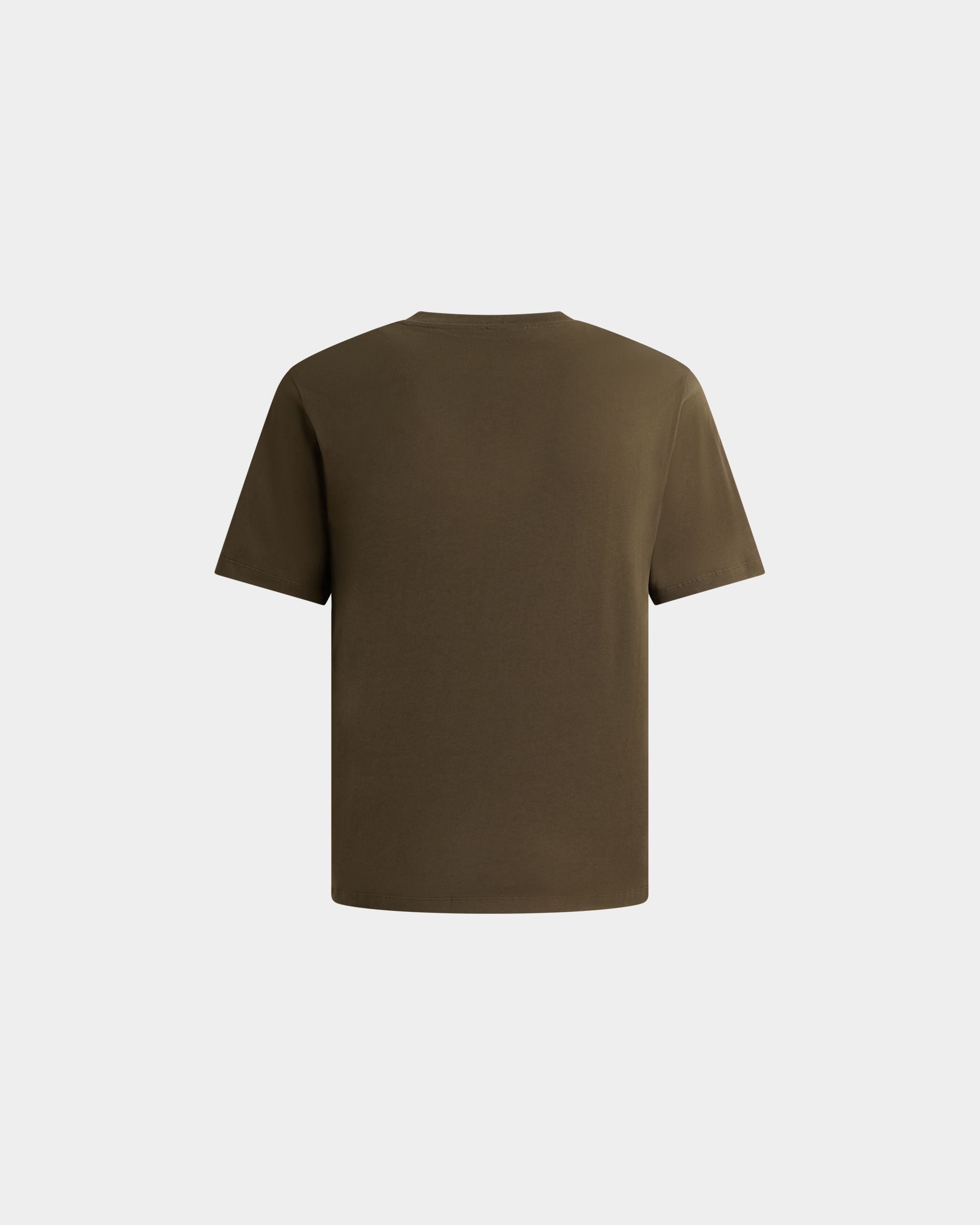 Bally Global - T-Shirt En Coton Military Green Avec Écusson Bally Crest - Vert