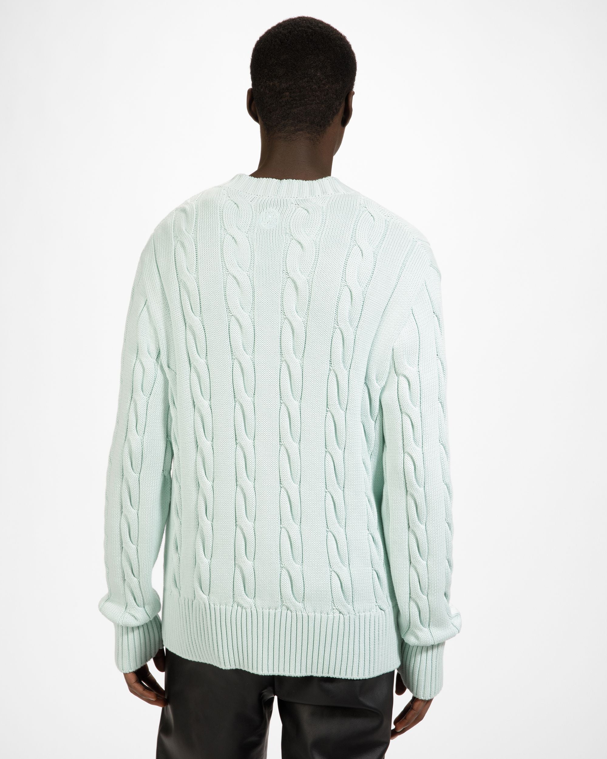 Bally Global - Cotton Cable Knit Cardigan In Blue - Blue