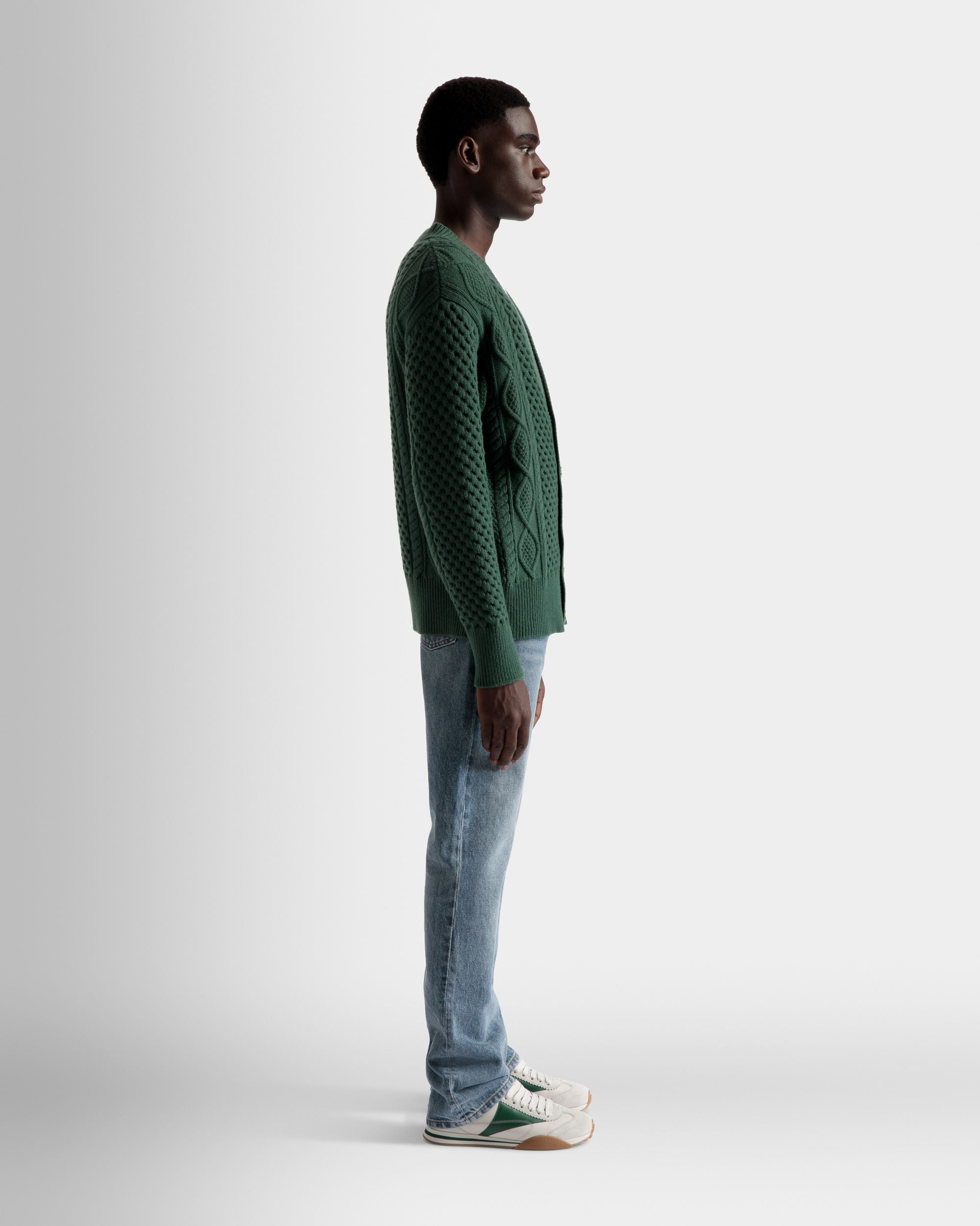 Bally Global - Vestido De Punto De Ochos Con Cuello De Pico - Verde