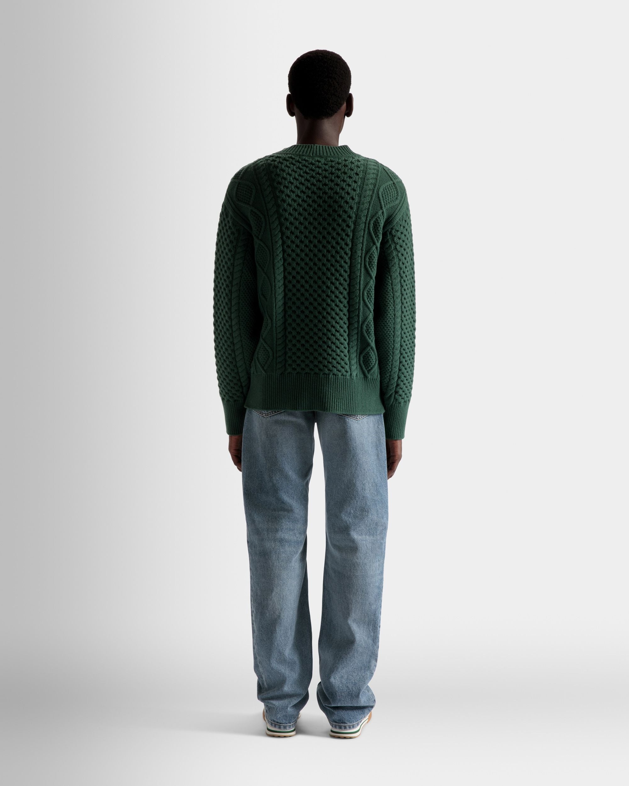 Bally Global - Vestido De Punto De Ochos Con Cuello De Pico - Verde