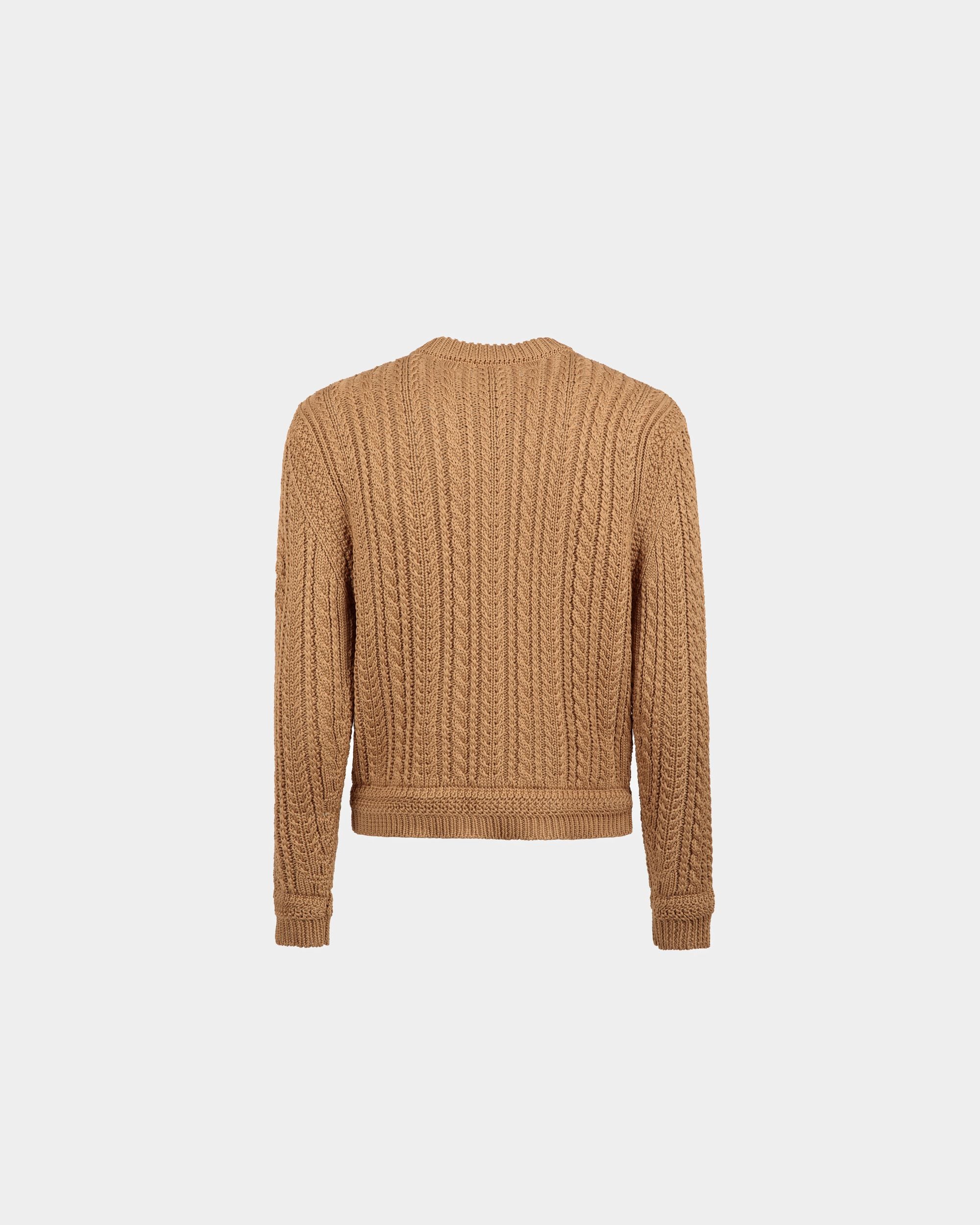 Bally Global - Pull À Torsades En Coton Camel - Beige