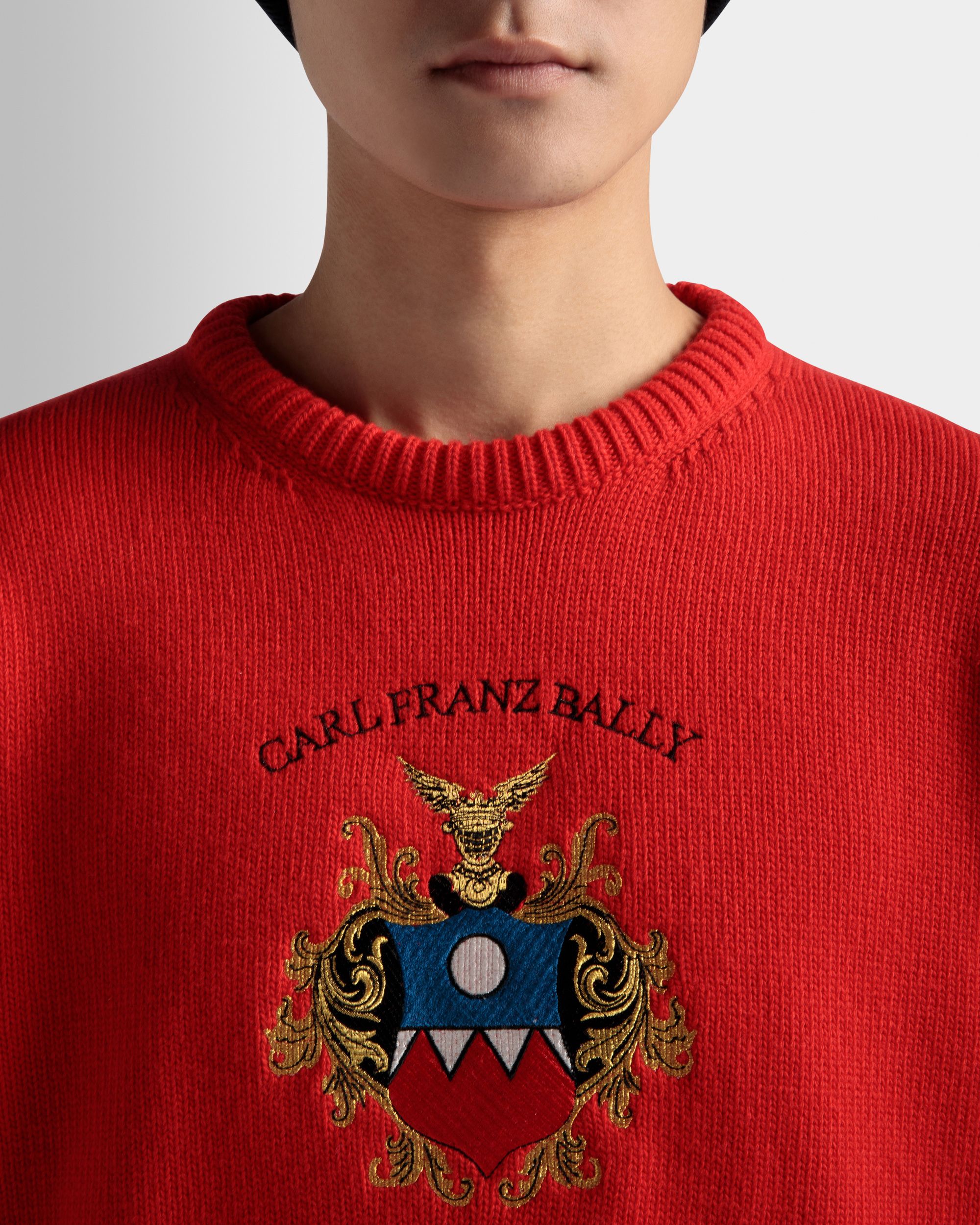 Bally Global - Sweater In Red Wool - Red