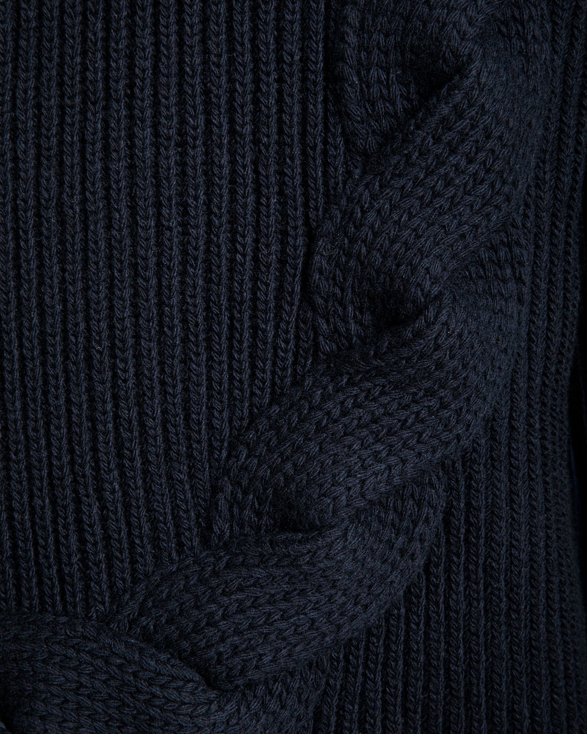 Bally Global - Adrien Brody Travel Collection Crewneck Sweater In Navy Blue Wool - Blue
