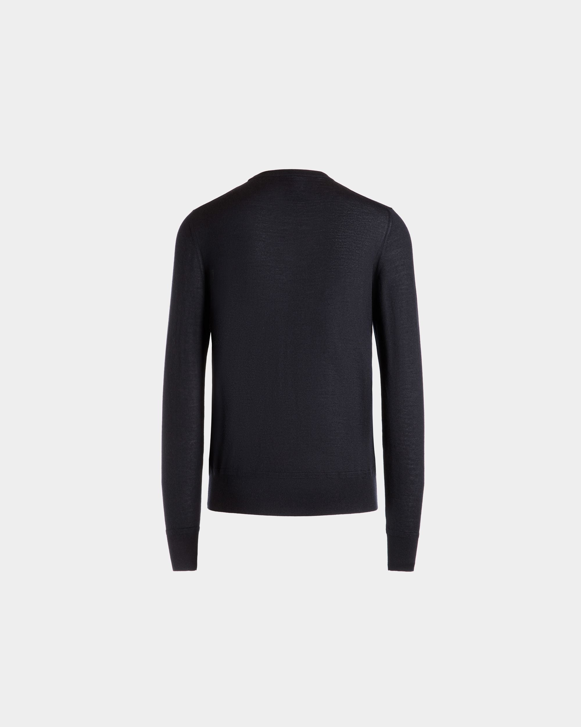 Bally Global - Adrien Brody Travel Collection Crewneck Sweater In Navy Blue Cashmere - Blue