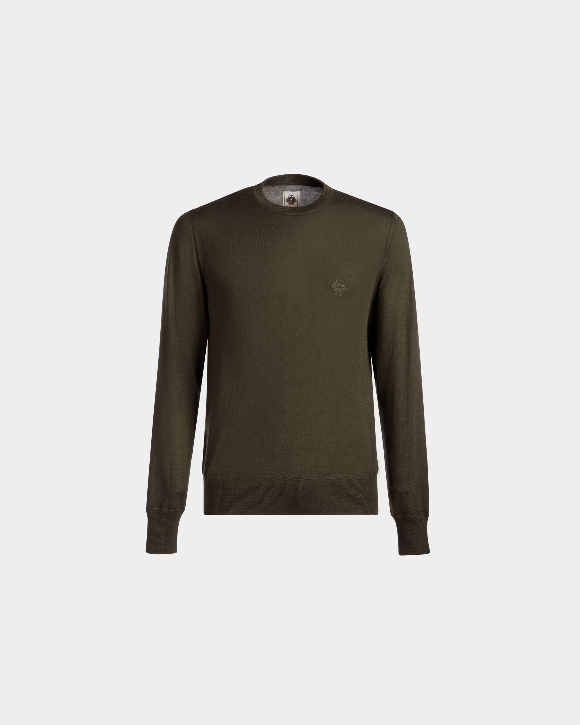 Bally Global - Adrien Brody Travel Collection Crewneck Sweater In Military Green Cashmere - Green