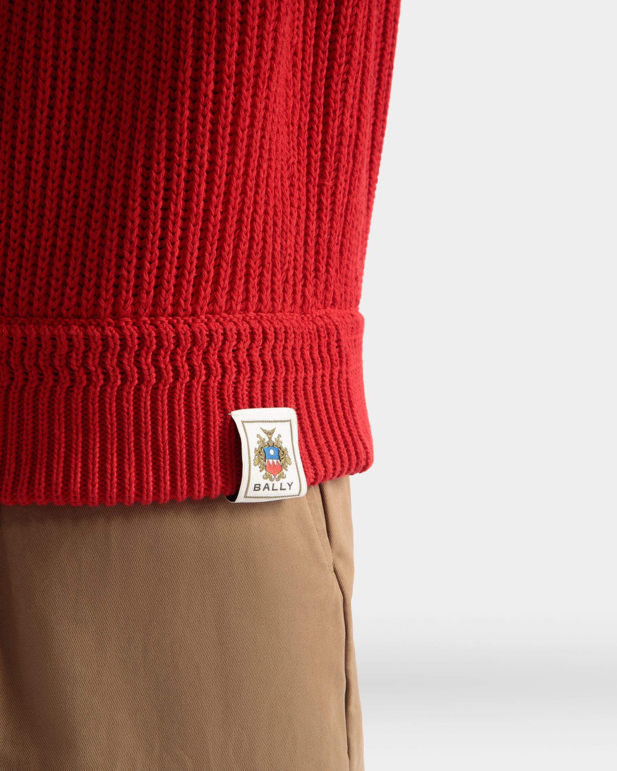 Bally Global - Roll Neck in Candy Red Cotton - Red