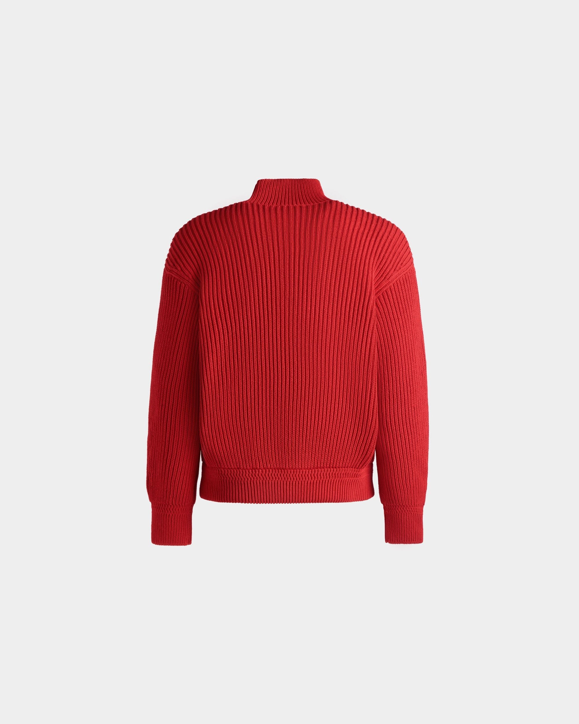 Bally Global - Roll Neck in Candy Red Cotton - Red