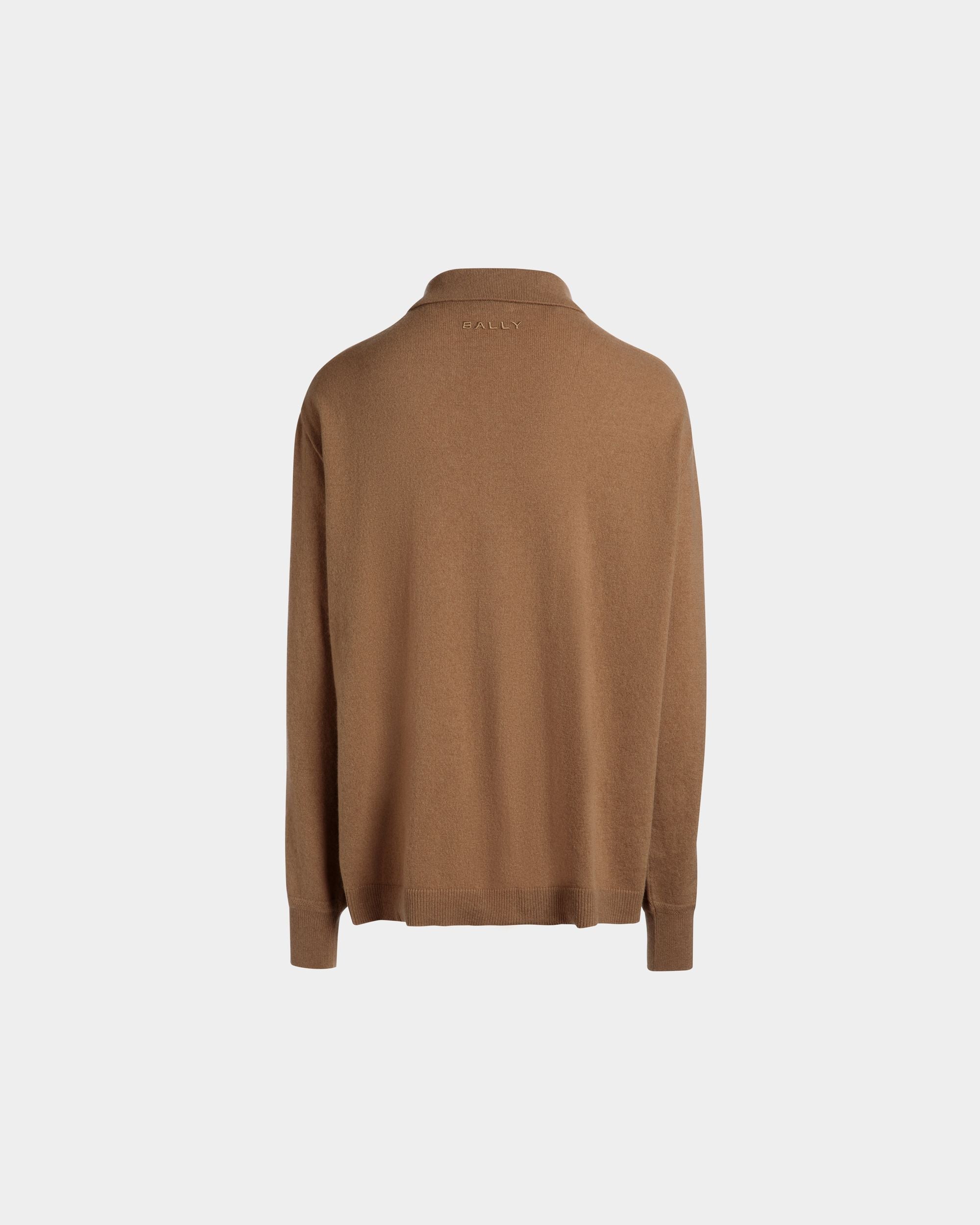 Bally Global - Long Sleeve Shirt With Logo in Brown Cashmere - Brown