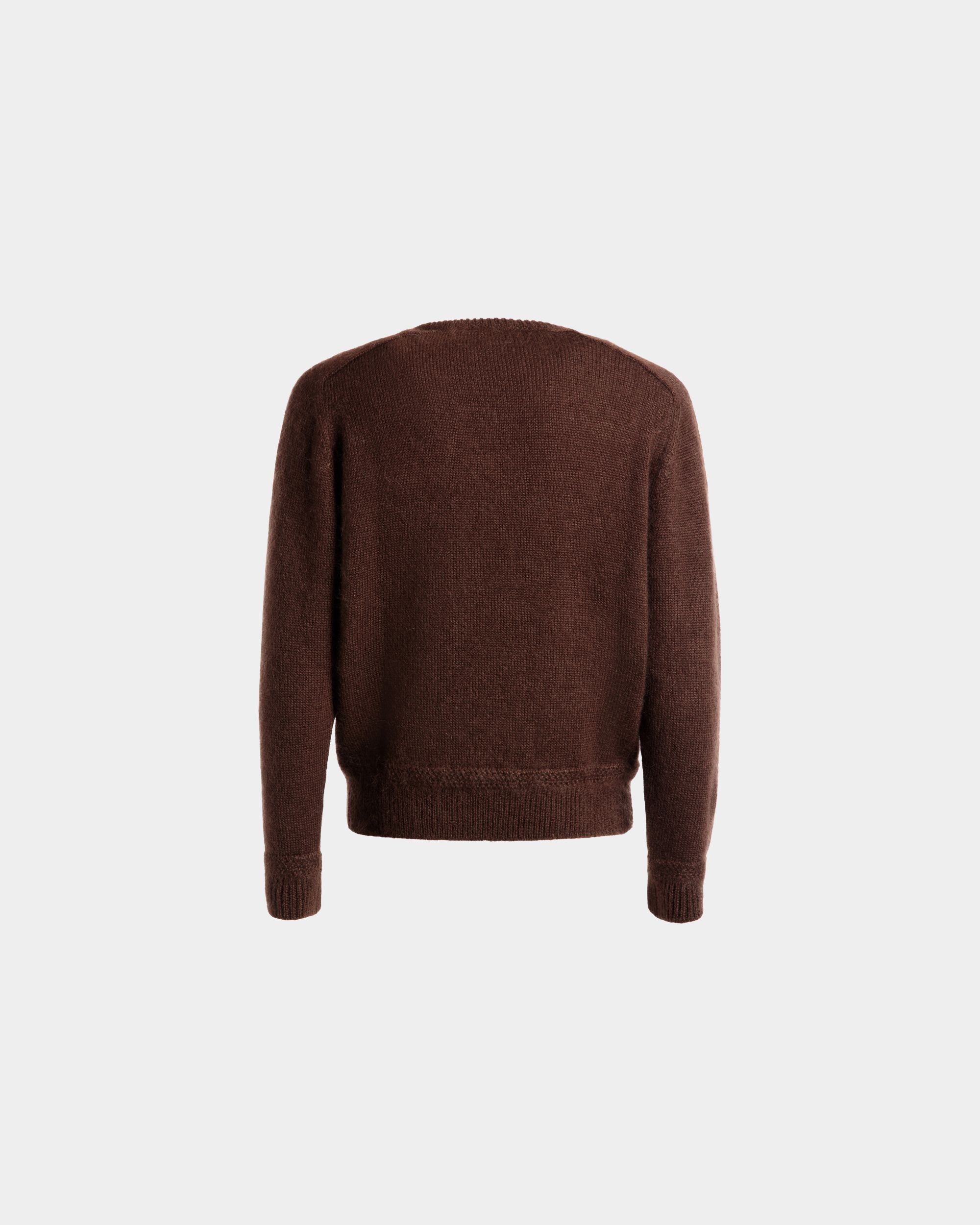 Bally Global - Crewneck Sweater In Brown Mohair And Silk - Brown