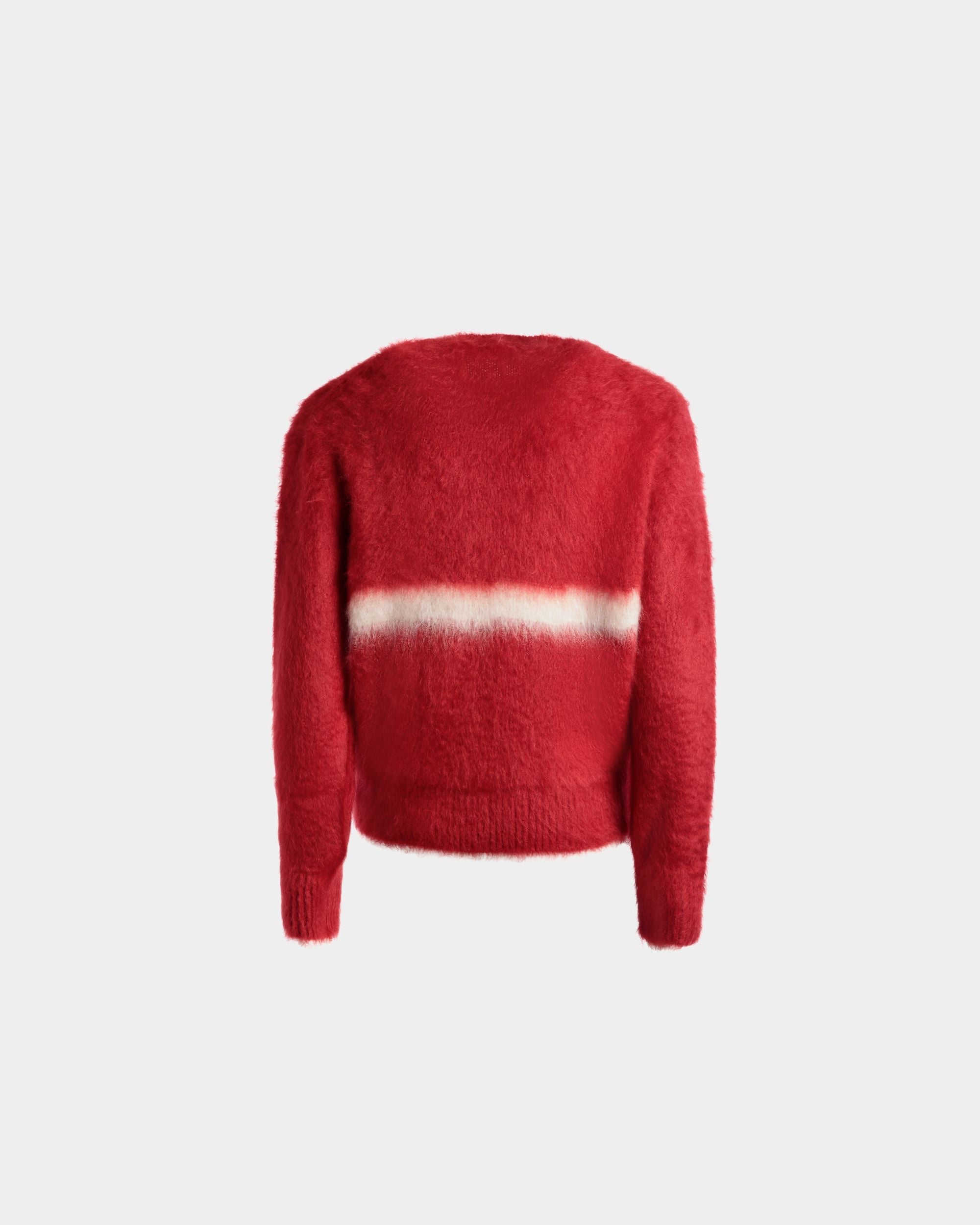 Bally Global - Crewneck Sweater In Red Mohair And Silk - Red