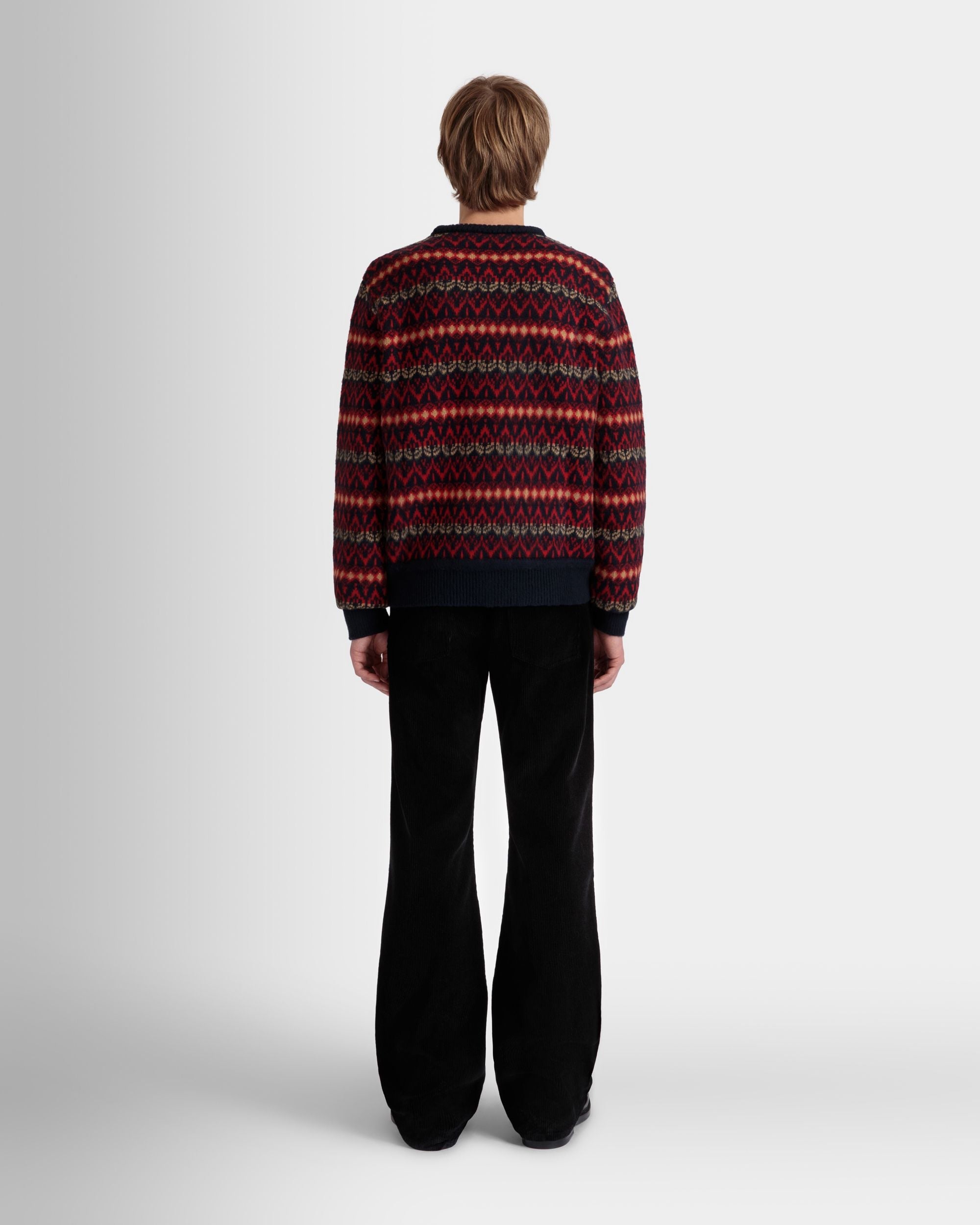 Bally Global - Crewneck Sweater In Multicolor Wool - Multicolor