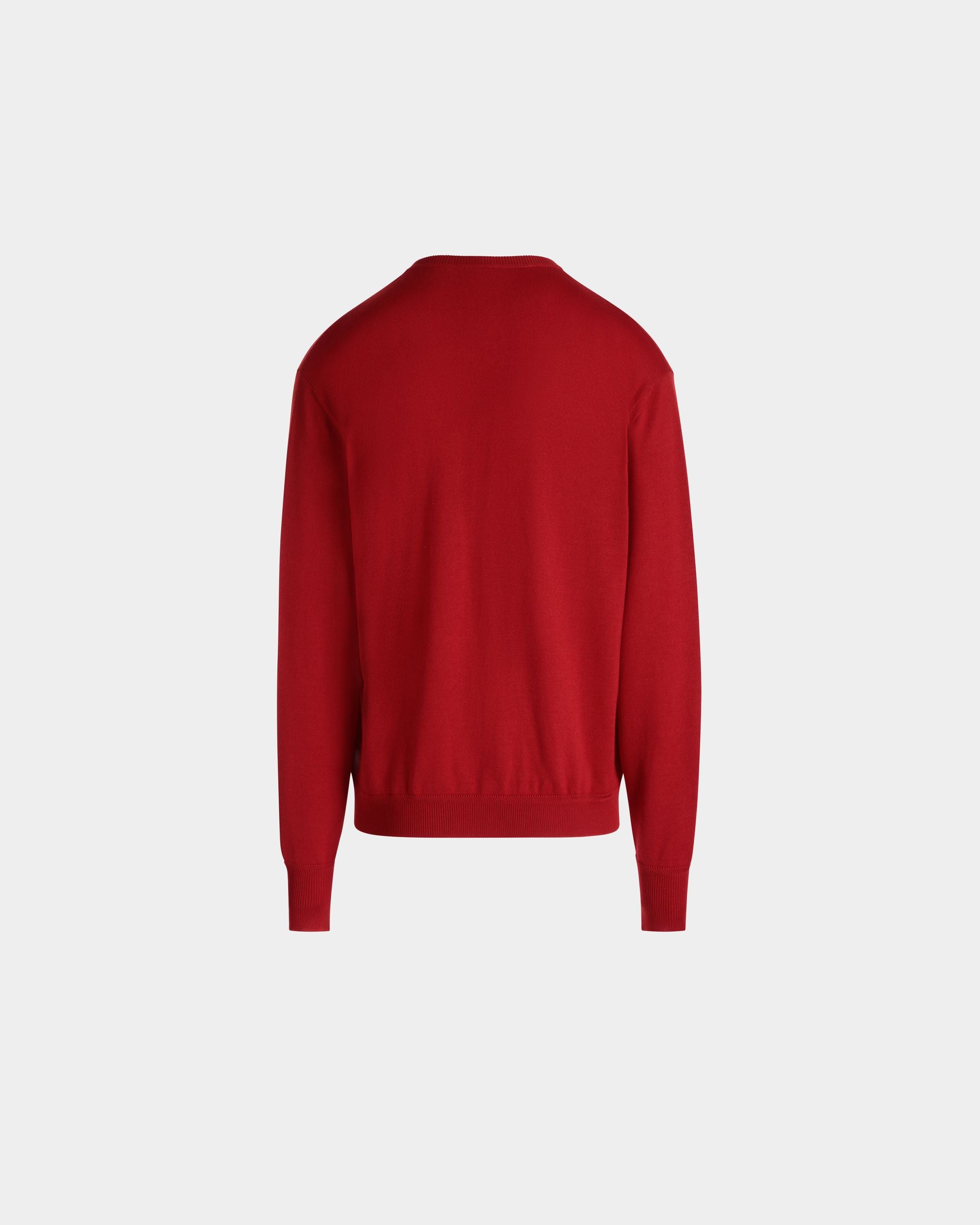 Bally Global - Knitwear V Neck In Red Mix Wool/Cash/Silk - Red