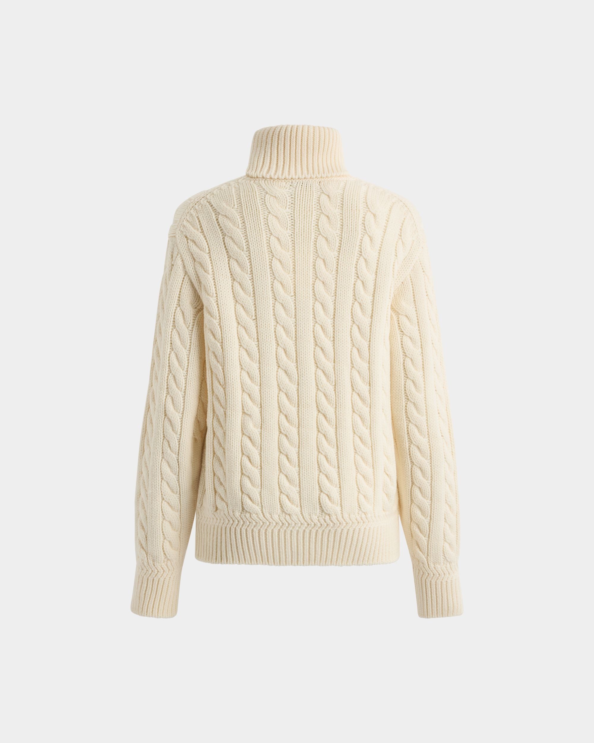Bally Global - Turtleneck in Ivory Wool - White