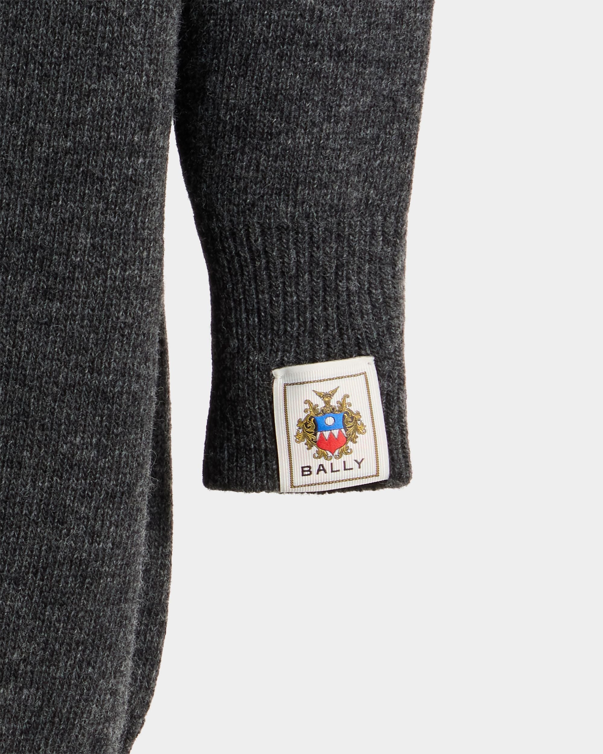 Bally Global - Long Sweater in Dark Grey Wool - Grey