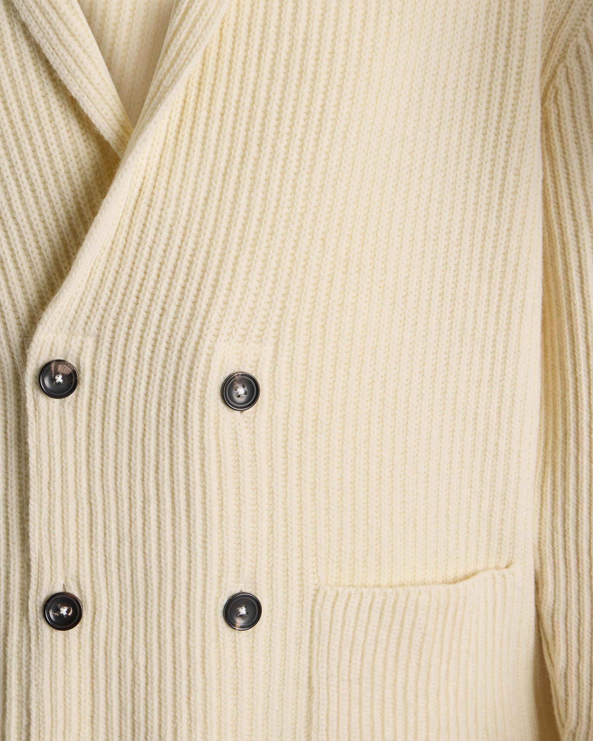 Bally Global - Cardigan En Laine Ivory - Blanc