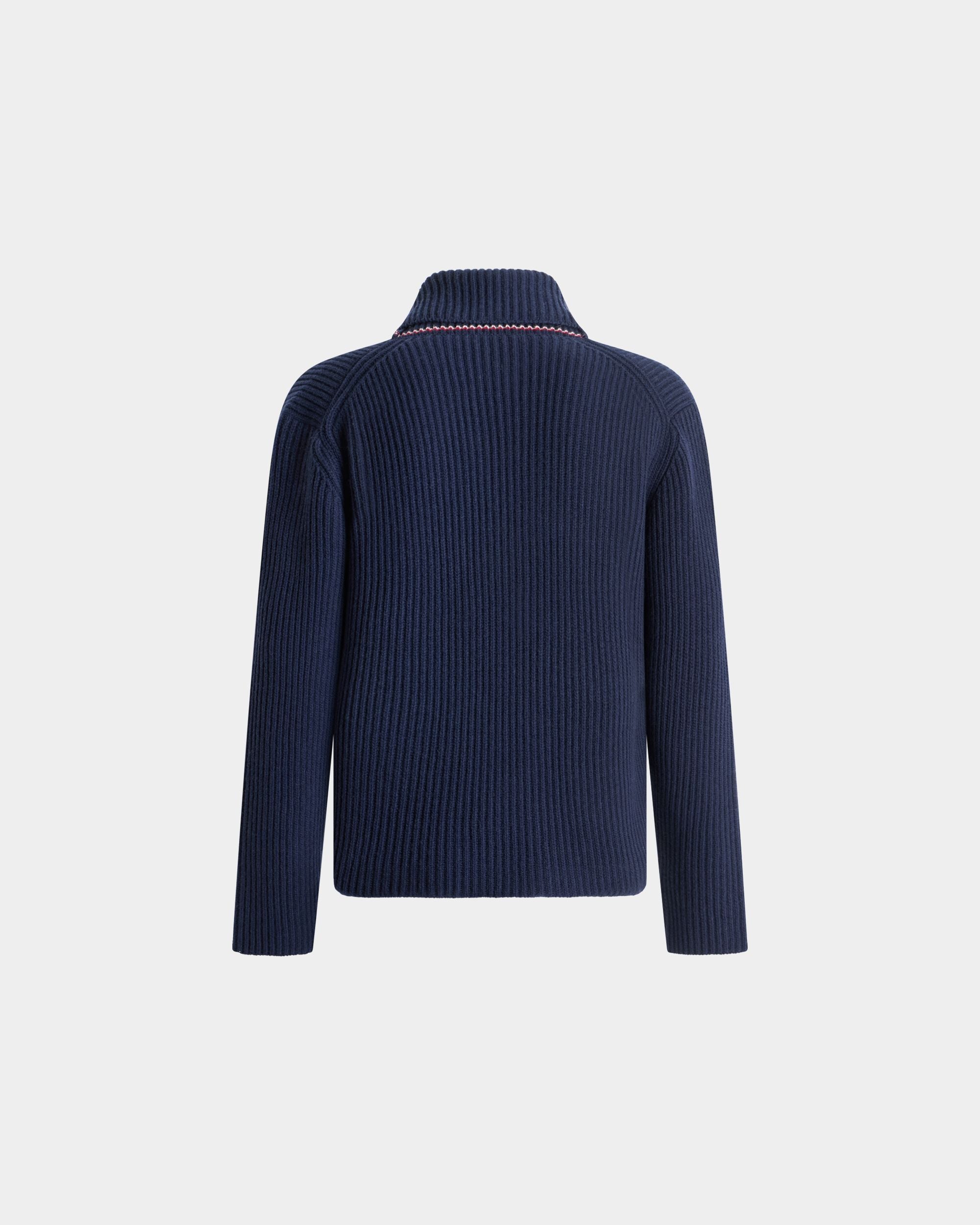 Bally Global - Cardigan in Navy Blue Wool - Blue
