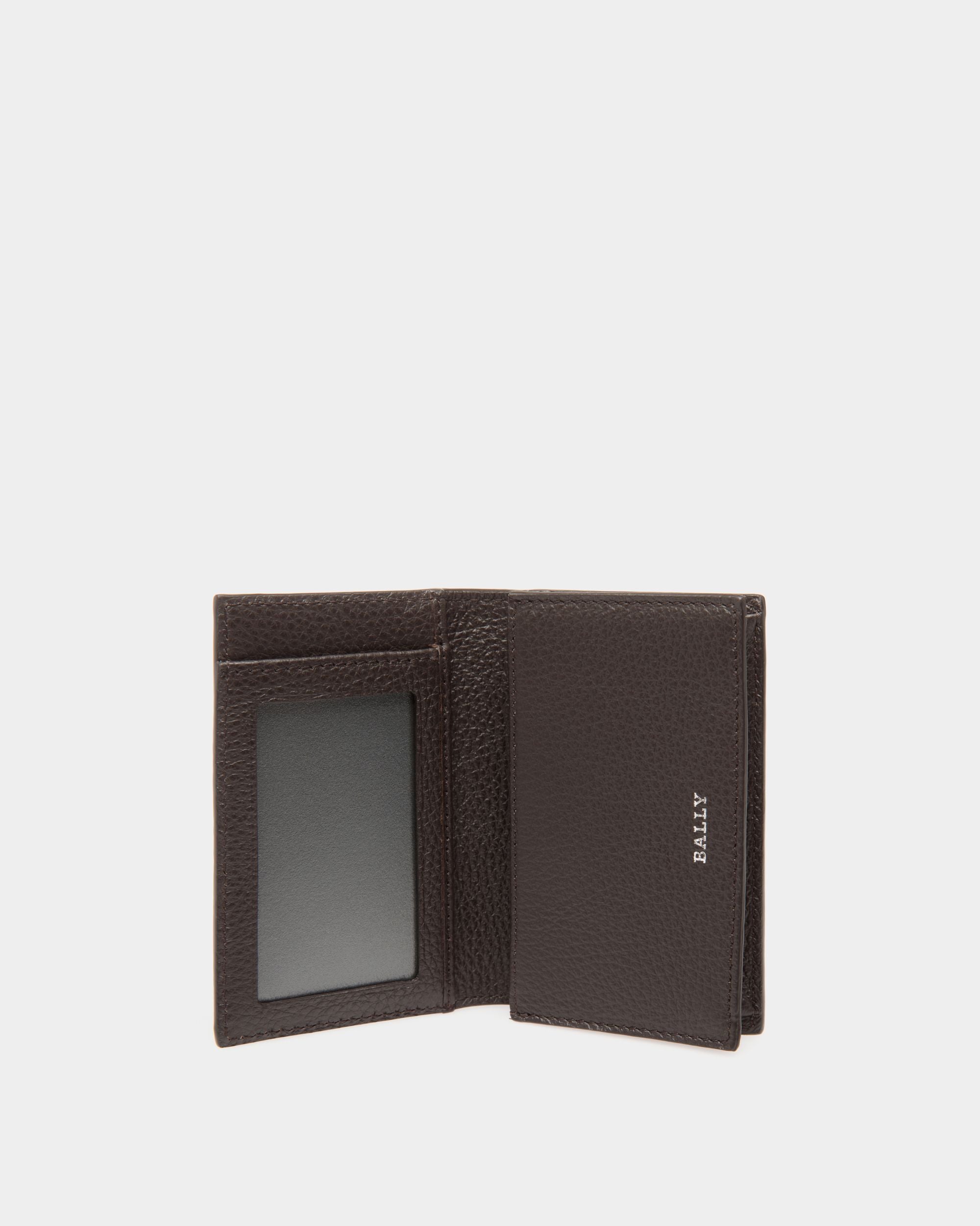 Bally Global - Porte-Cartes De Visite En Cuir Gaufré Marron - Marron