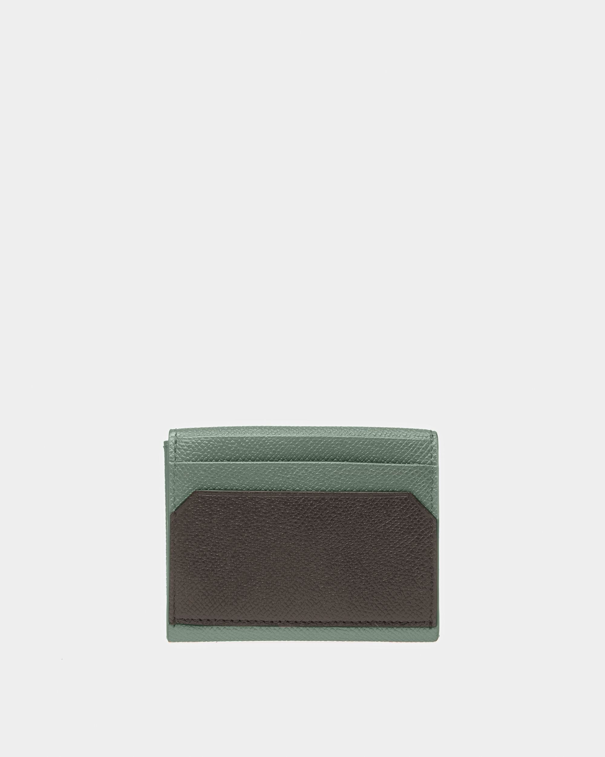 Bally Global - Bylal Tarjetero Ejecutivo De Piel En Negro Y Salvia - Multicolor