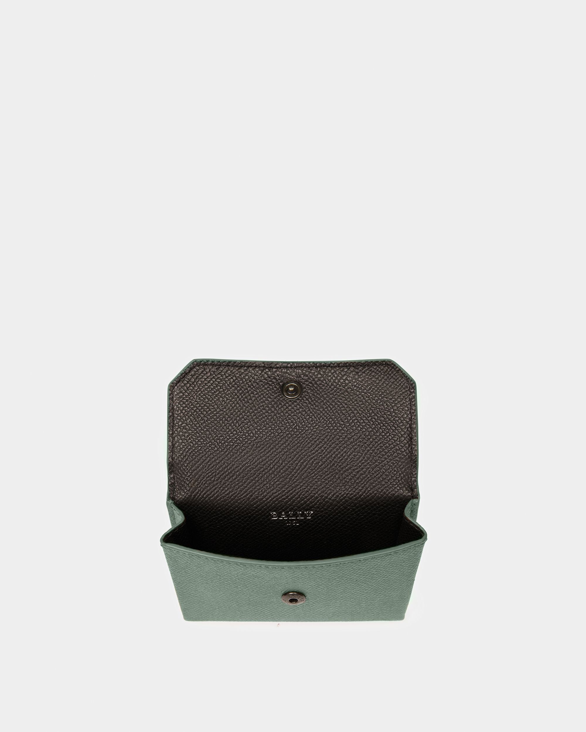 Bally Global - Bylal Tarjetero Ejecutivo De Piel En Negro Y Salvia - Multicolor