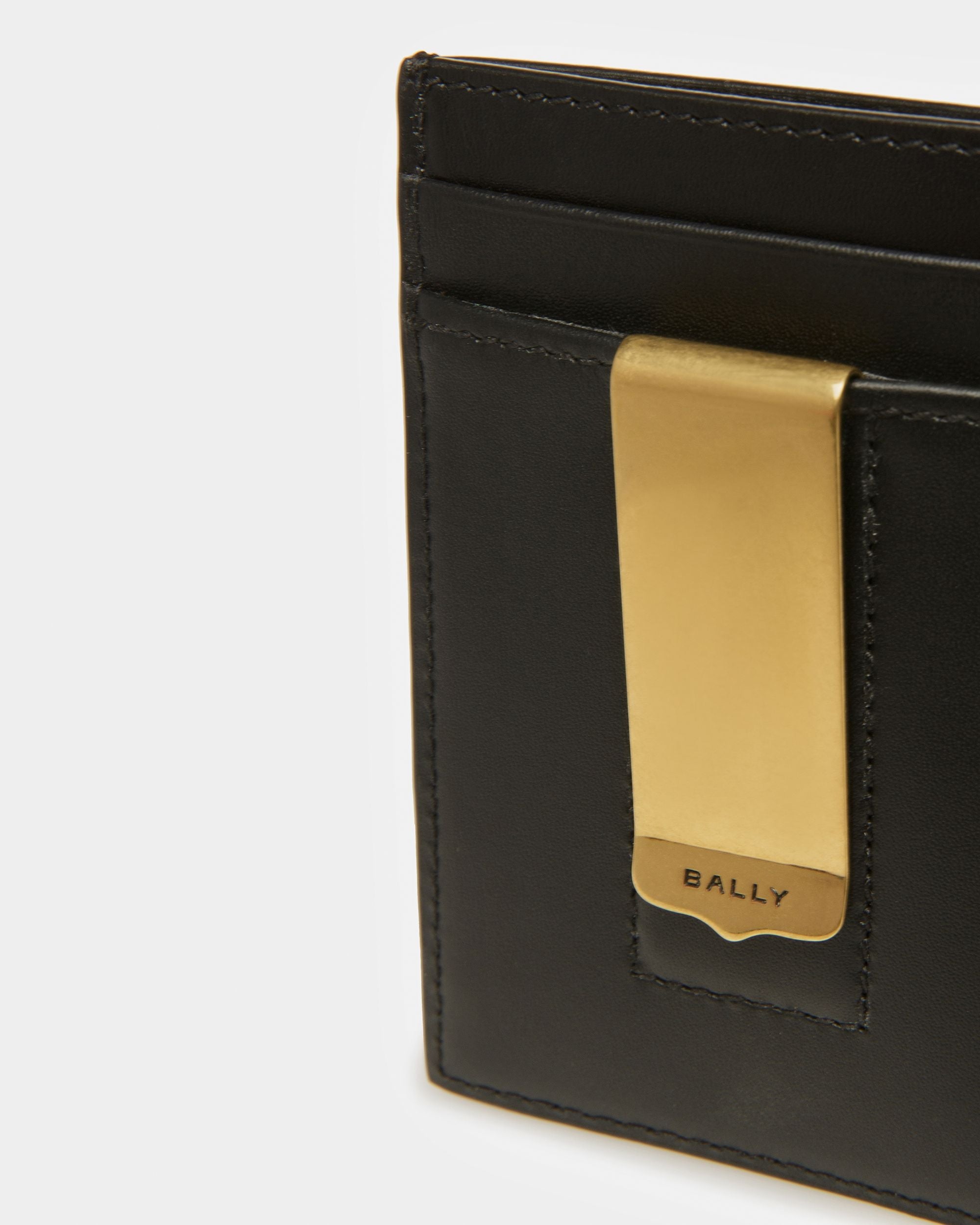 Bally Global - Tarjetero Ejecutivo De Piel Talabartería - Negro