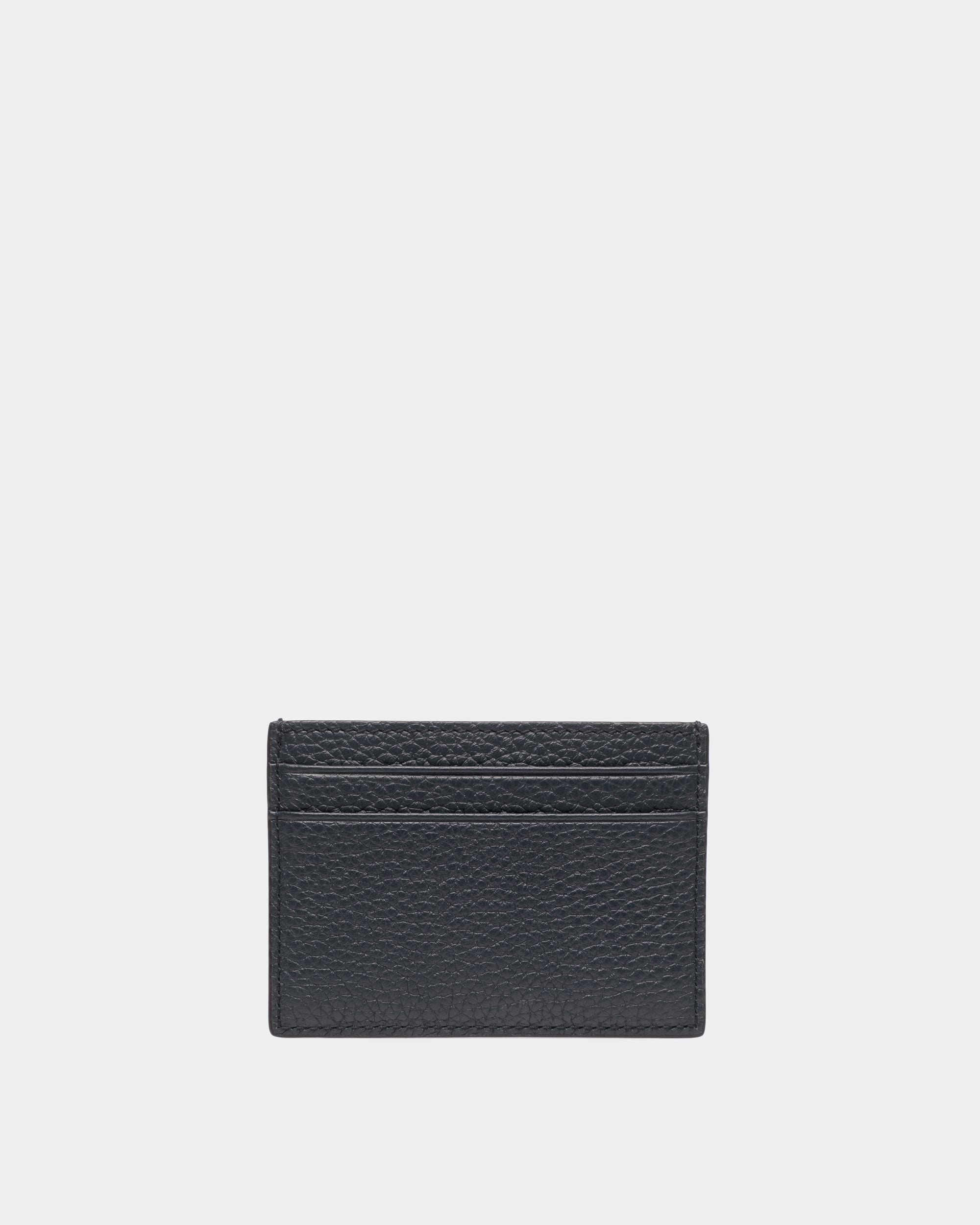Bally Global - Tarjetero Ejecutivo Ribbon De Piel Color Medianoche - Azul
