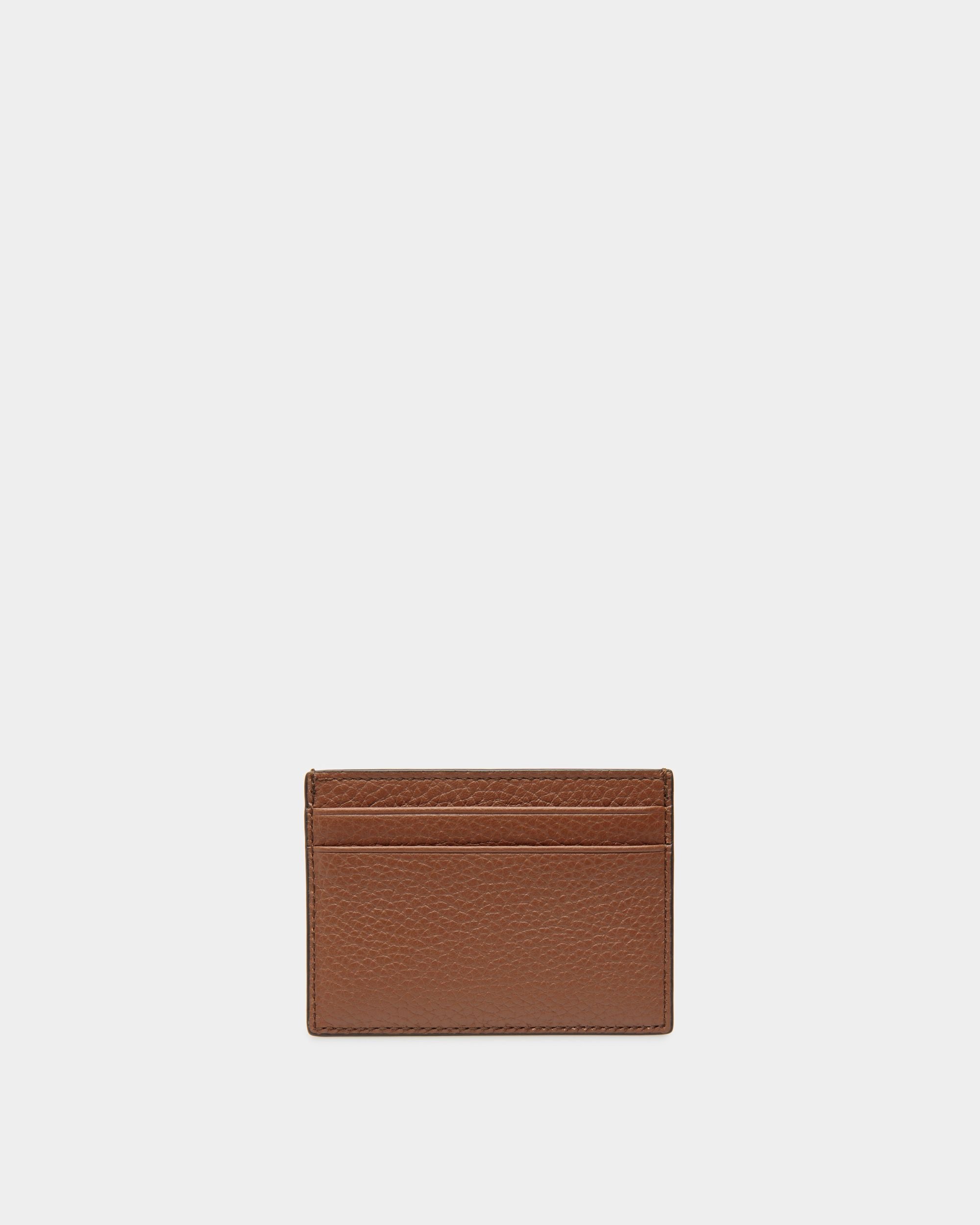 Bally Global - Ribbon Business Card Holder In Brown Leather - Brown