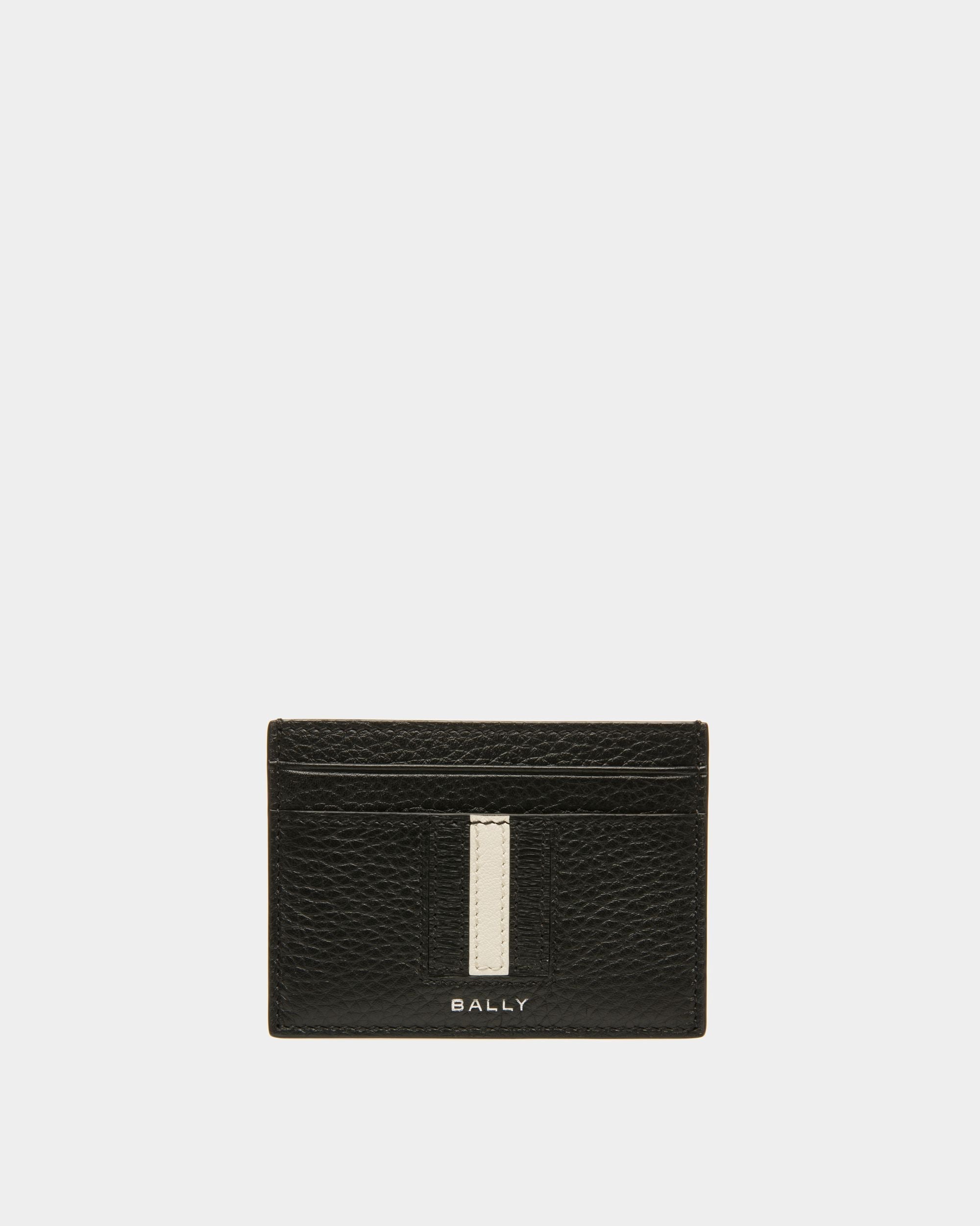 Bally Global - Ribbon Card Holder In Black Leather - Black